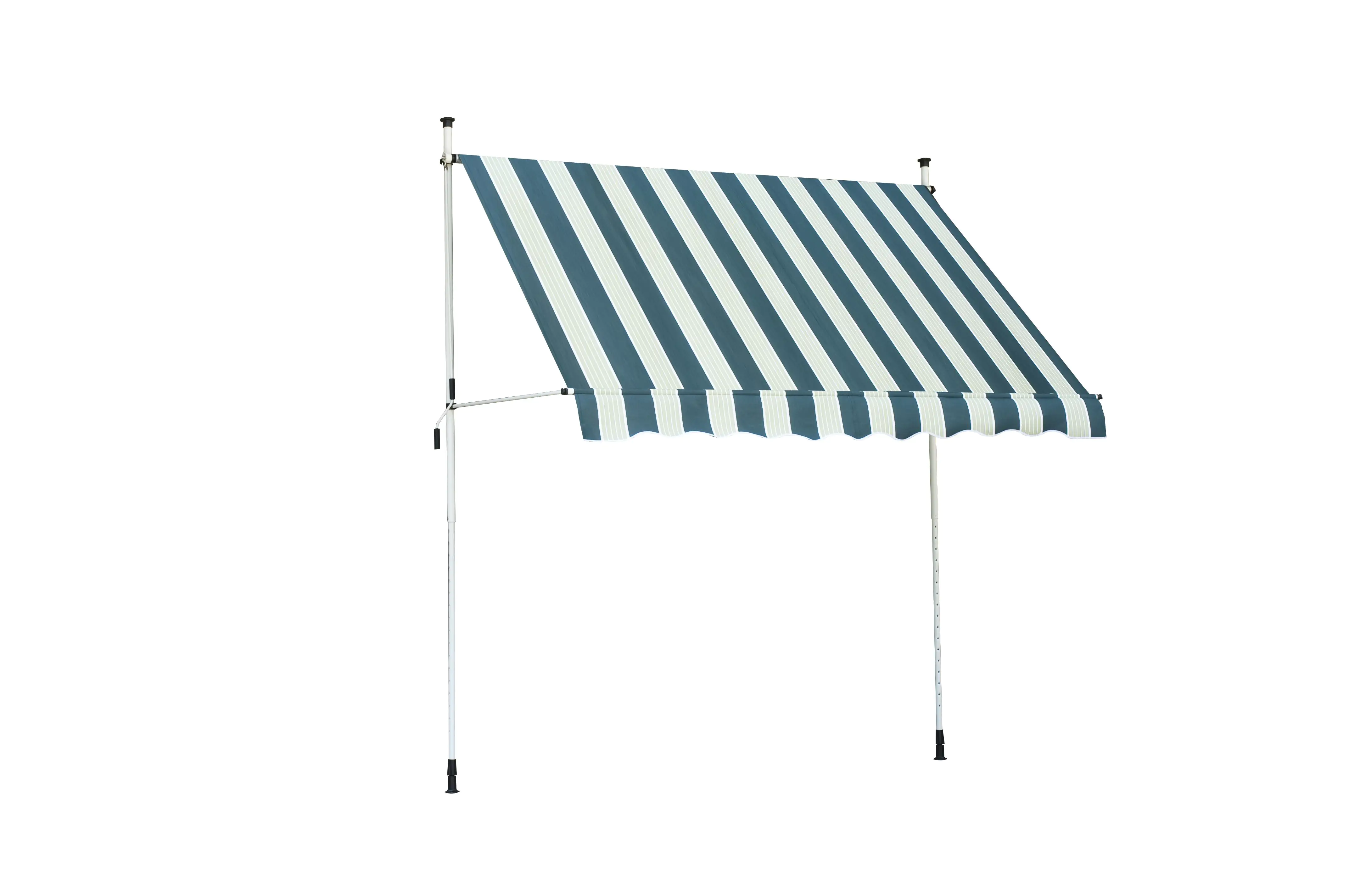 2077817015426 TrendLine Balkon-Markise 3 x 1,3 m grün-weiß gestreift