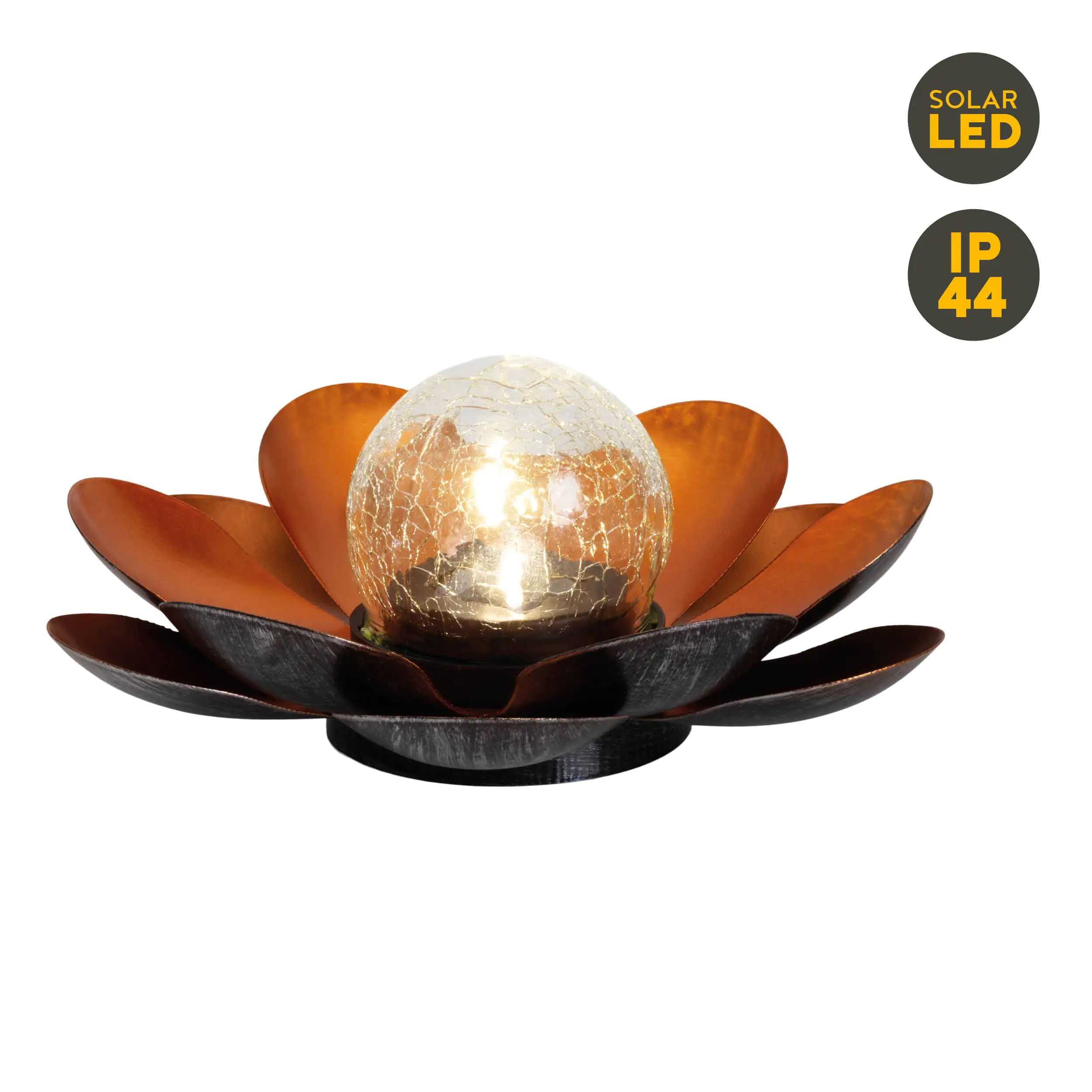 Light & More LED Solarleuchte Seerose kupfer Light & More LED Solarleuchte Seerose kupfer