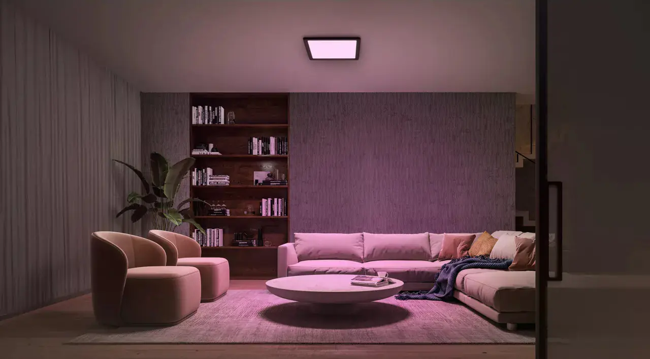 Philips Hue LED Deckenleuchte Tento + Dimmschalter eckig schwarz 39,5 x 39,5 cm RGB Philips Hue LED Deckenleuchte Tento + Dimmschalter eckig schwarz 39,5 x 39,5 cm RGB