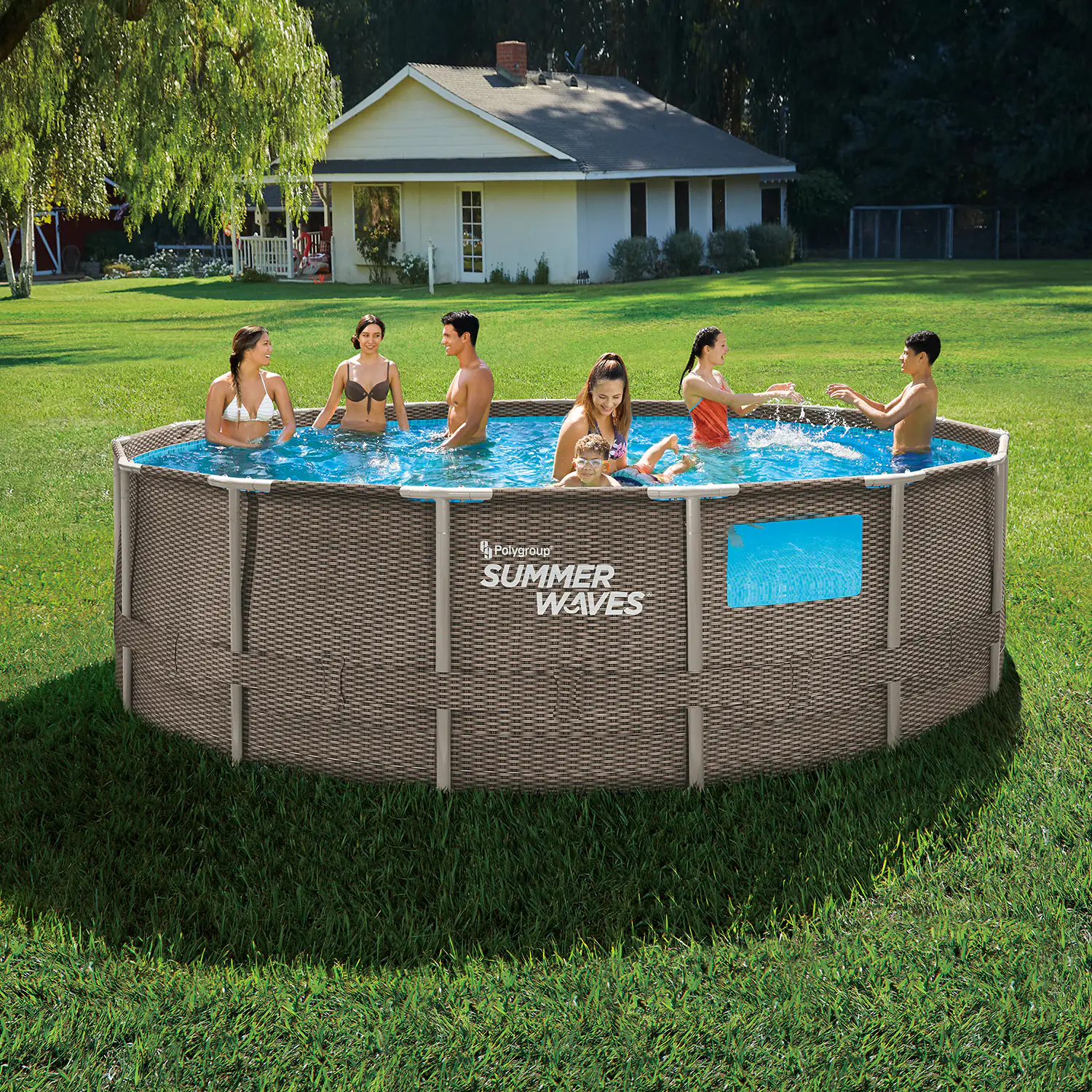 Summer Waves Frame Pool Crystal Vue 457 x 122 cm Summer Waves Frame Pool Crystal Vue 457 x 122 cm