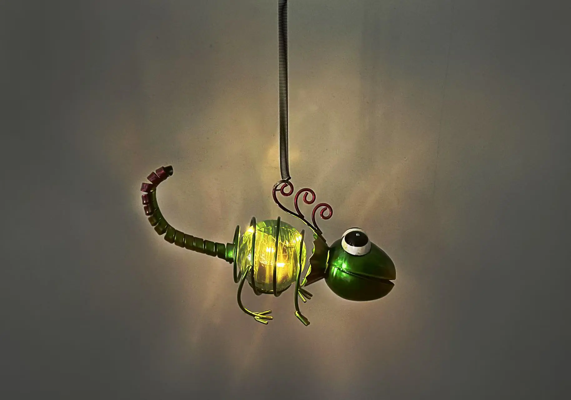 Dapo LED Solarleuchte Dekofigur Chamäleon warmweiß