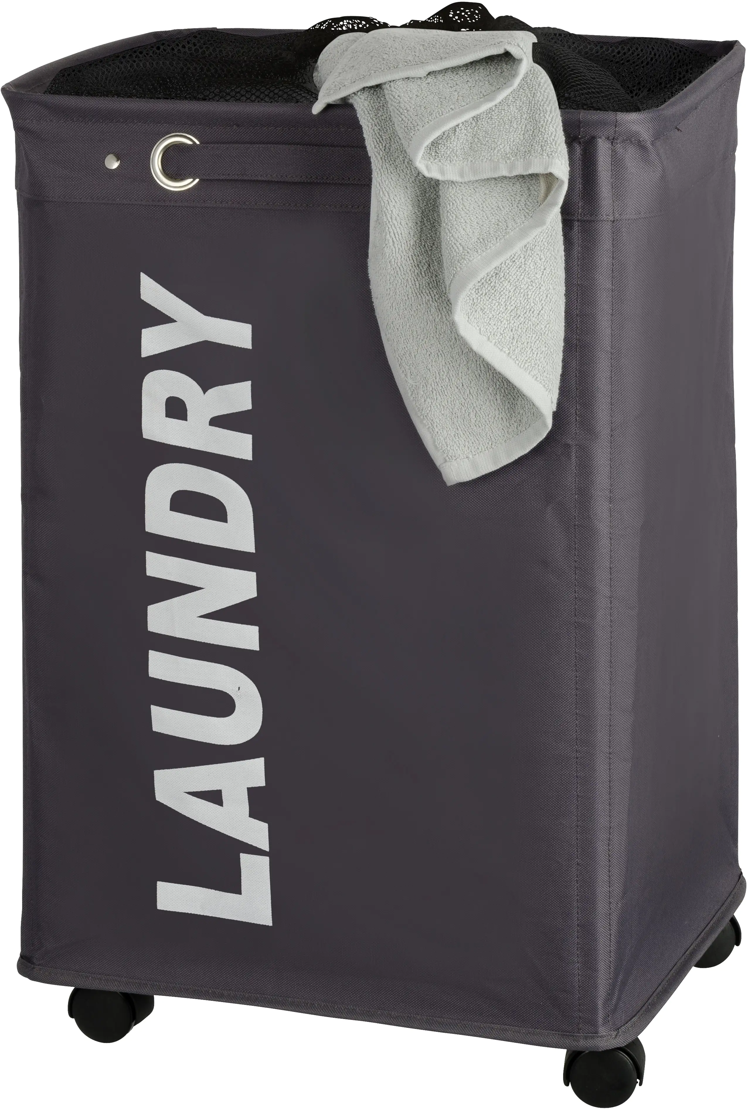 4008838345122_2668231 Wenko Wäschesammler Quadro 79 l, grau