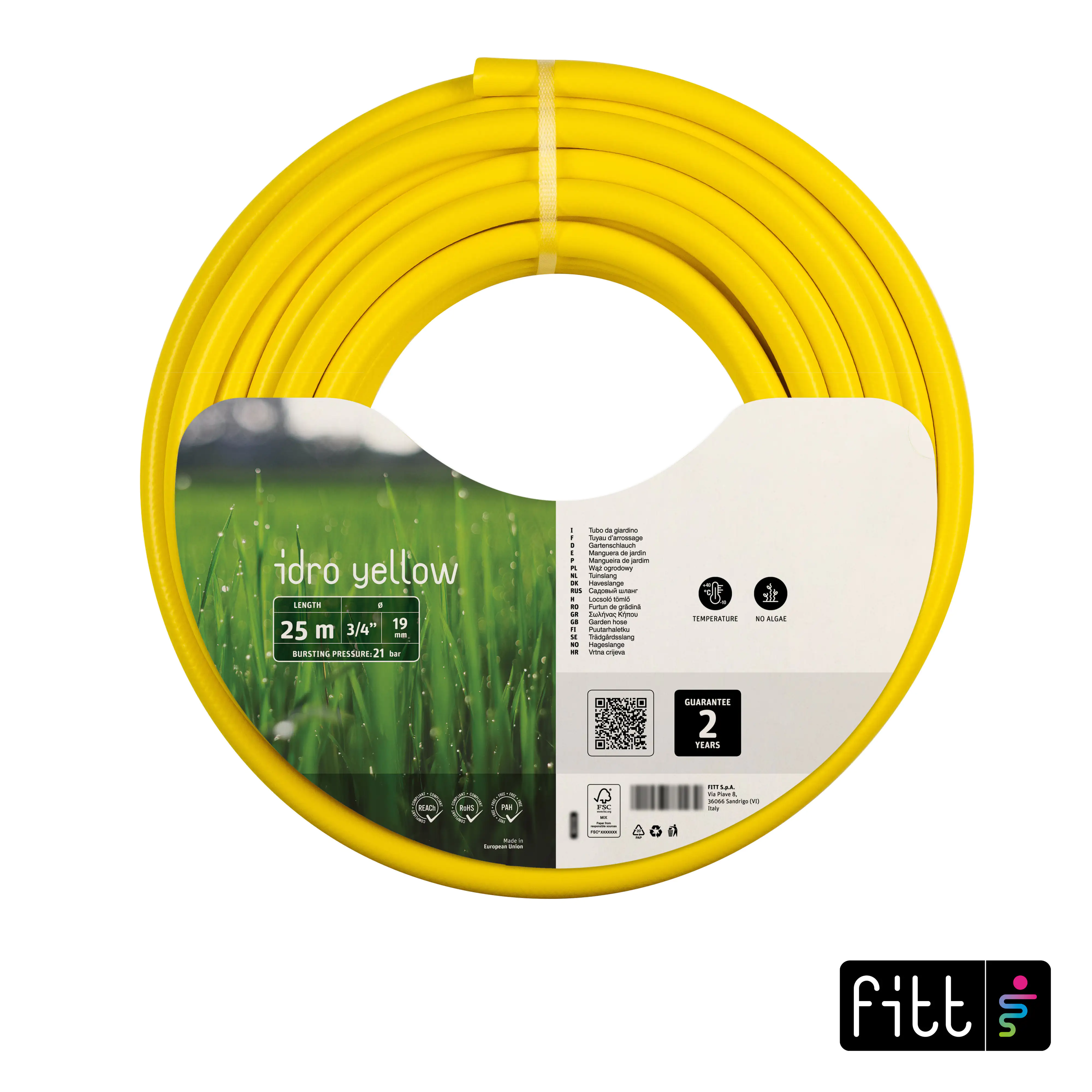 Fitt Gartenschlauch Idro Yellow 3/4" 25 m  Fitt Gartenschlauch Idro Yellow 3/4" 25 m