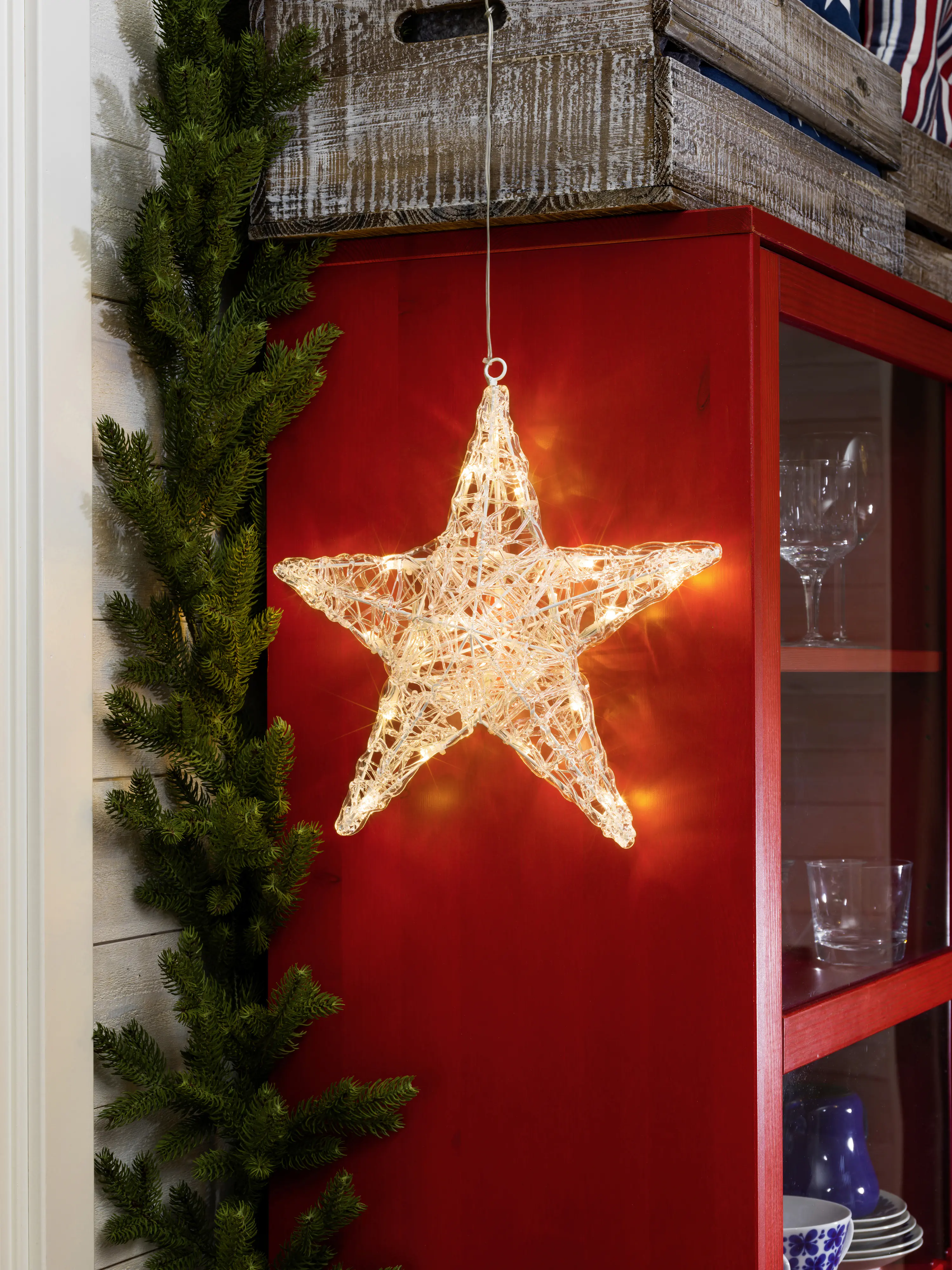 Konstsmide LED Acryl Stern klein Innen 24 warmweiße Dioden Konstsmide LED Acryl Stern klein Innen 24 warmweiße Dioden