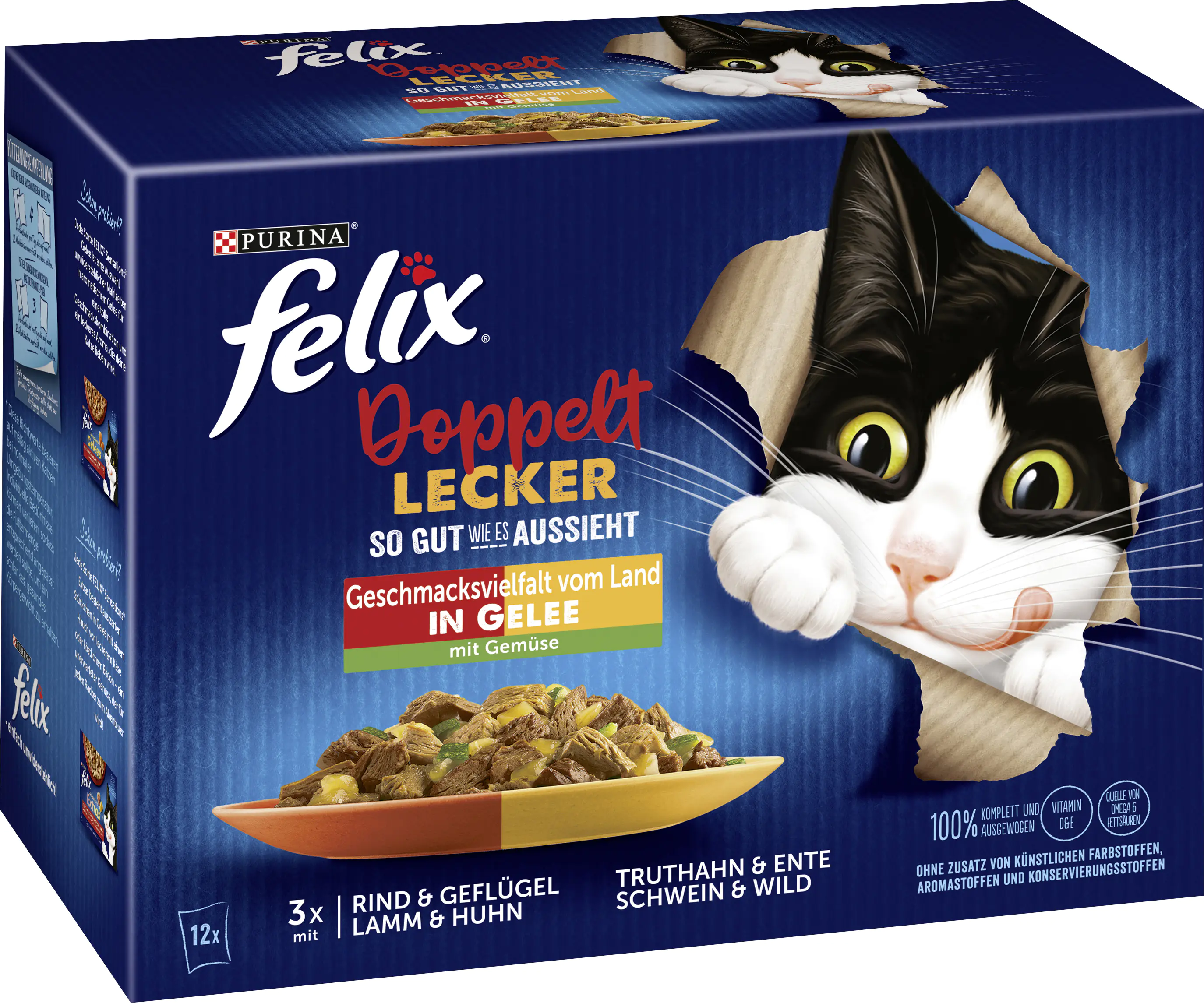 Felix So gut wie es aussieht Doppelt Lecker Rind & Geflügel 12x 85g Felix So gut wie es aussieht Doppelt Lecker Rind & Geflügel 12x 85g