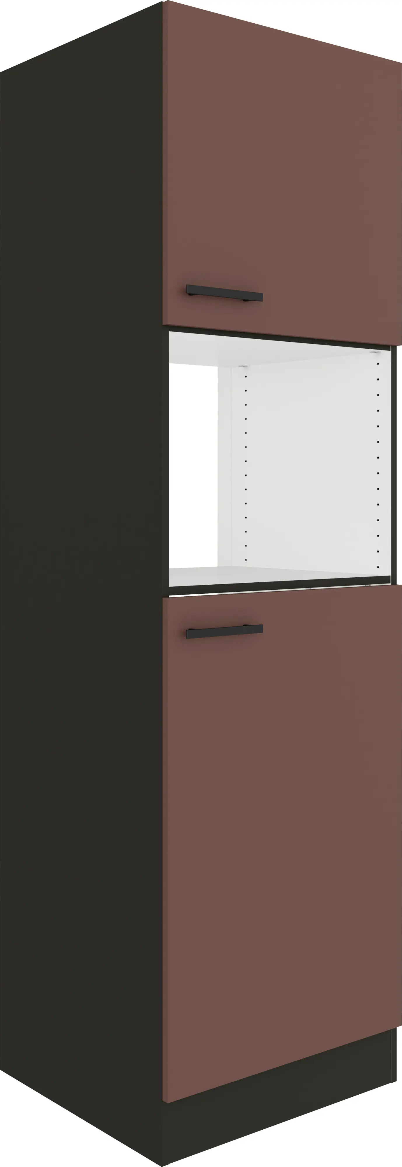 Optifit Hochschrank Nizza 407 rostrot/anthrazit matt 60 cm