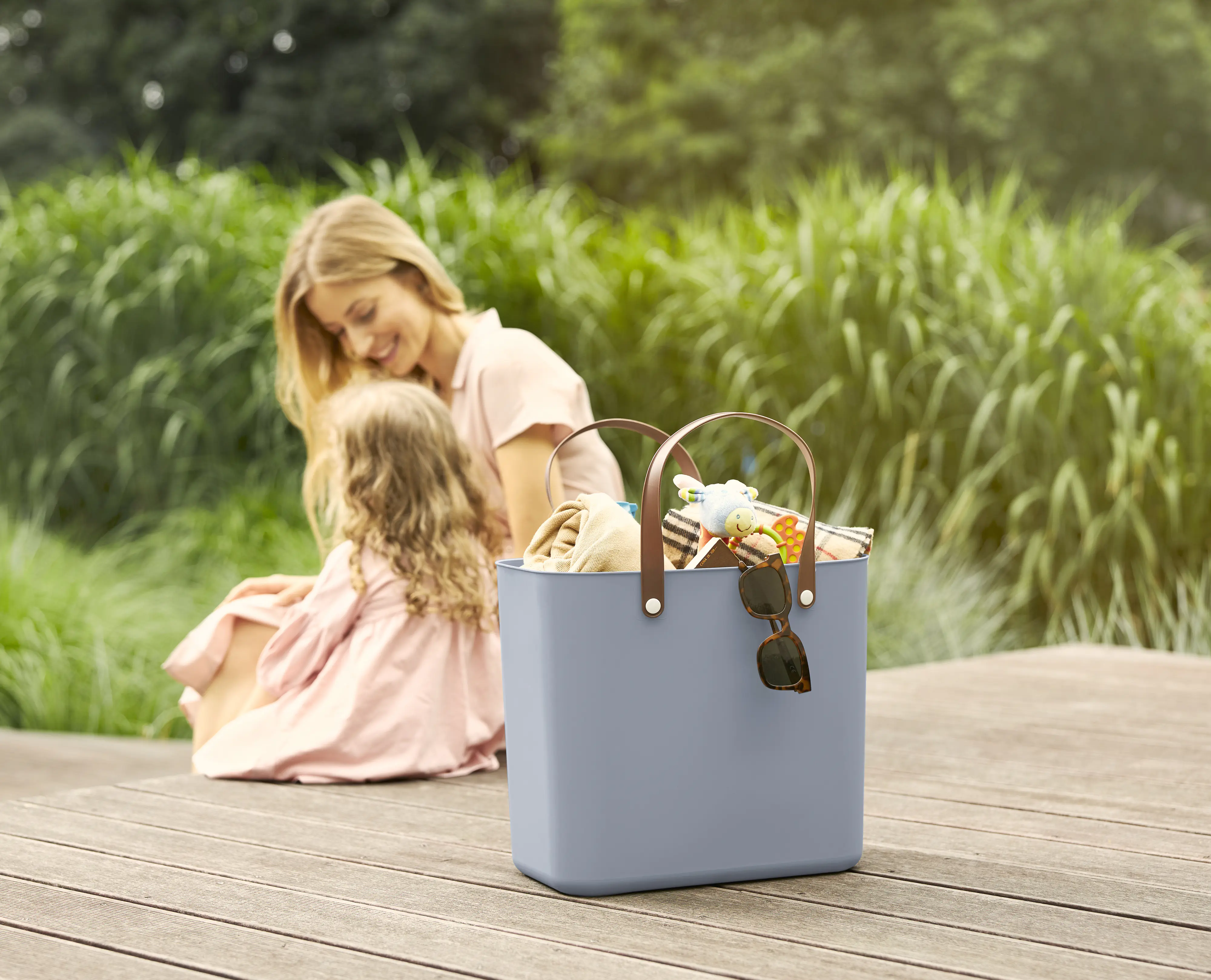 Rotho Einkaufstasche Albula 25 L misty blau