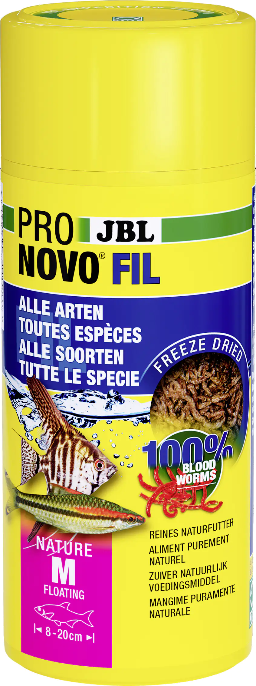 JBL Fischfutter Pronovo Fil Rote Mückenlarven 250 ml JBL Fischfutter Pronovo Fil Rote Mückenlarven 250 ml