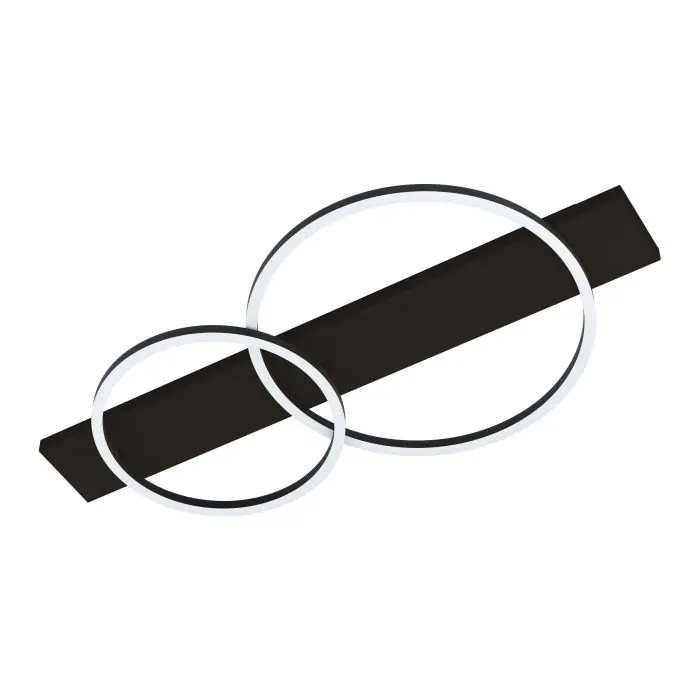 Eglo LED Deckenleuchte Boyal 1 schwarz- nickel-matt 78 x 40 cm