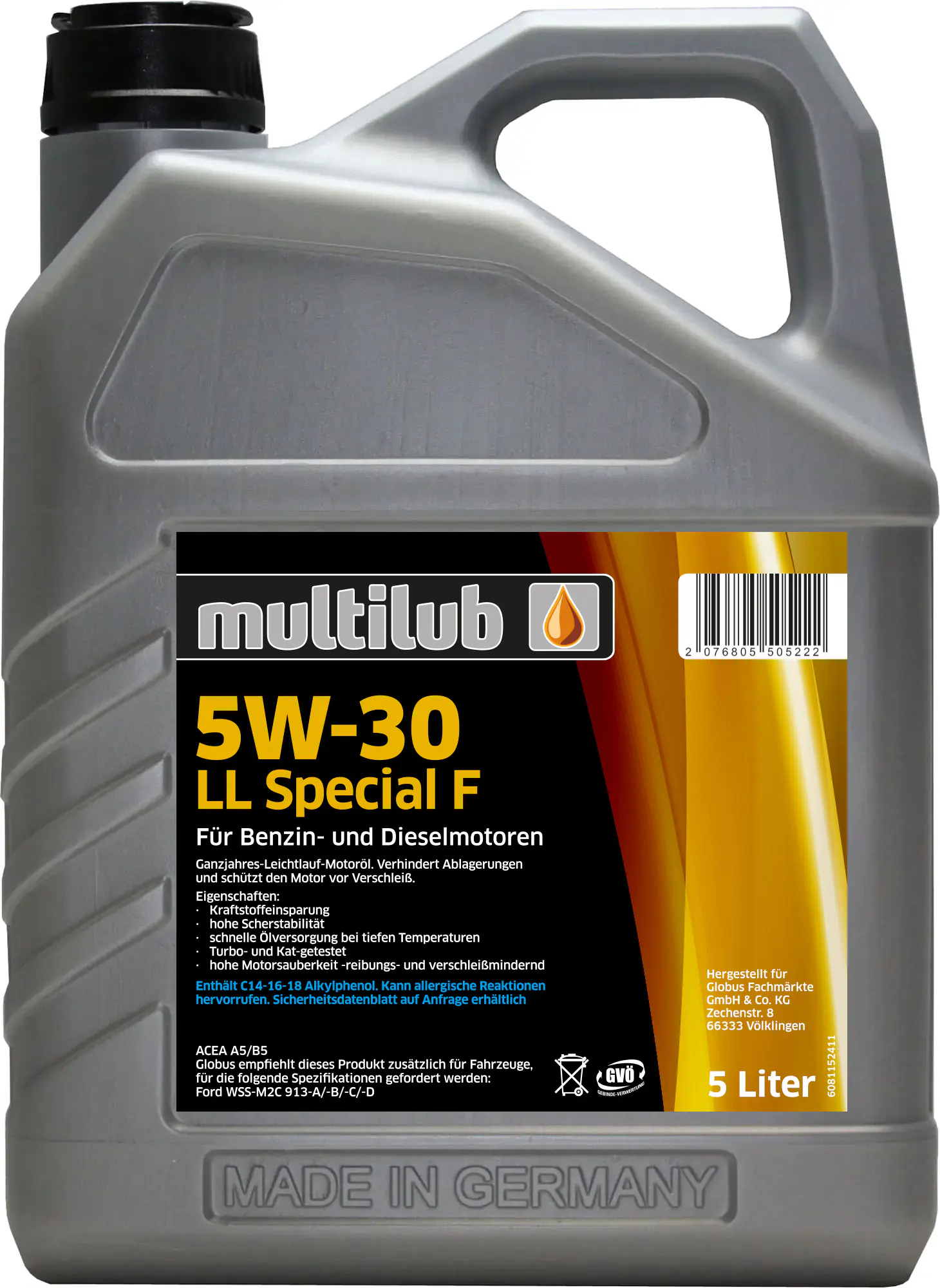 Multilub Motoröl 5W-30LL Special F 5L
