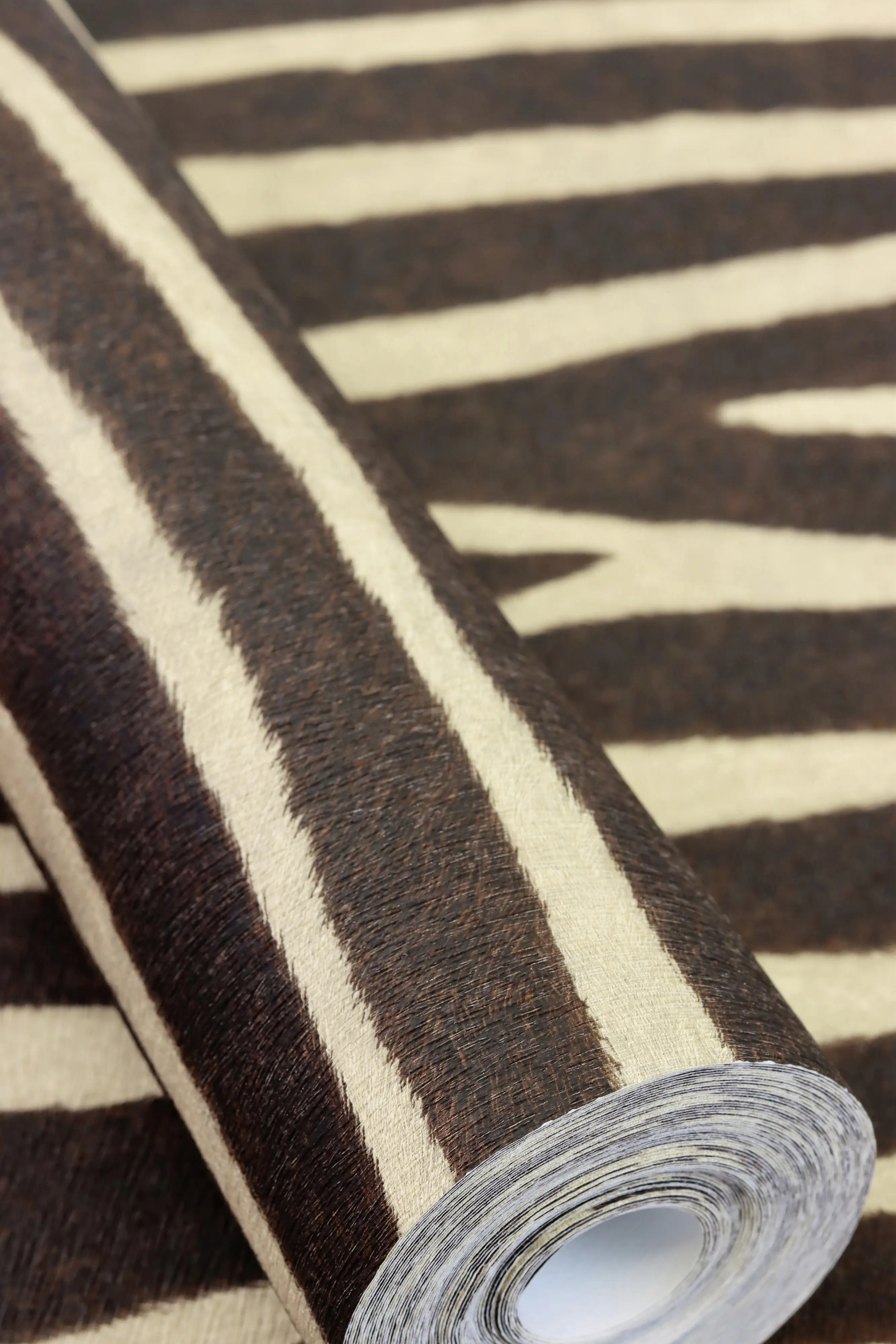 Rasch Vliestapete 751741 African Queen III, Zerbra braun-beige, 10,05 x 0,53 m