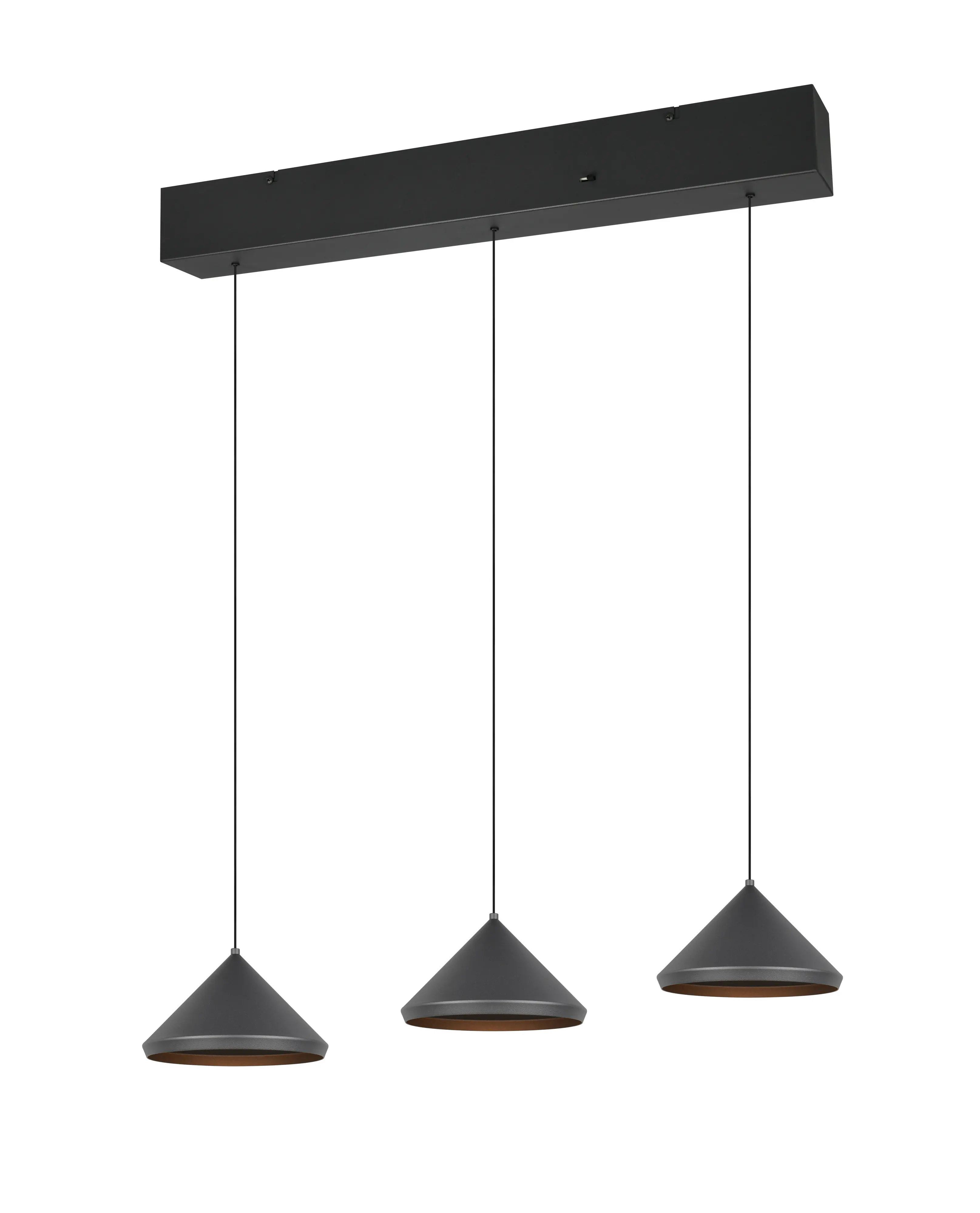 Trio LED-Pendelleuchte Laguna 200 x 70 cm warmweiß-neutralweiß schwarz