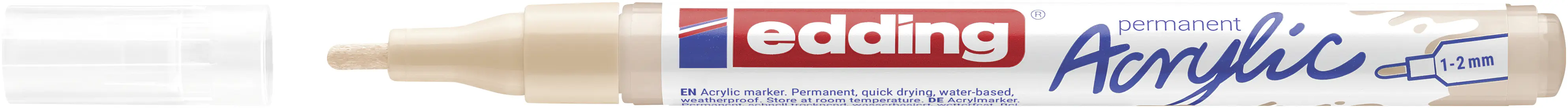 edding 5300 Acrylmarker fein warmbeige 1 - 2 mm