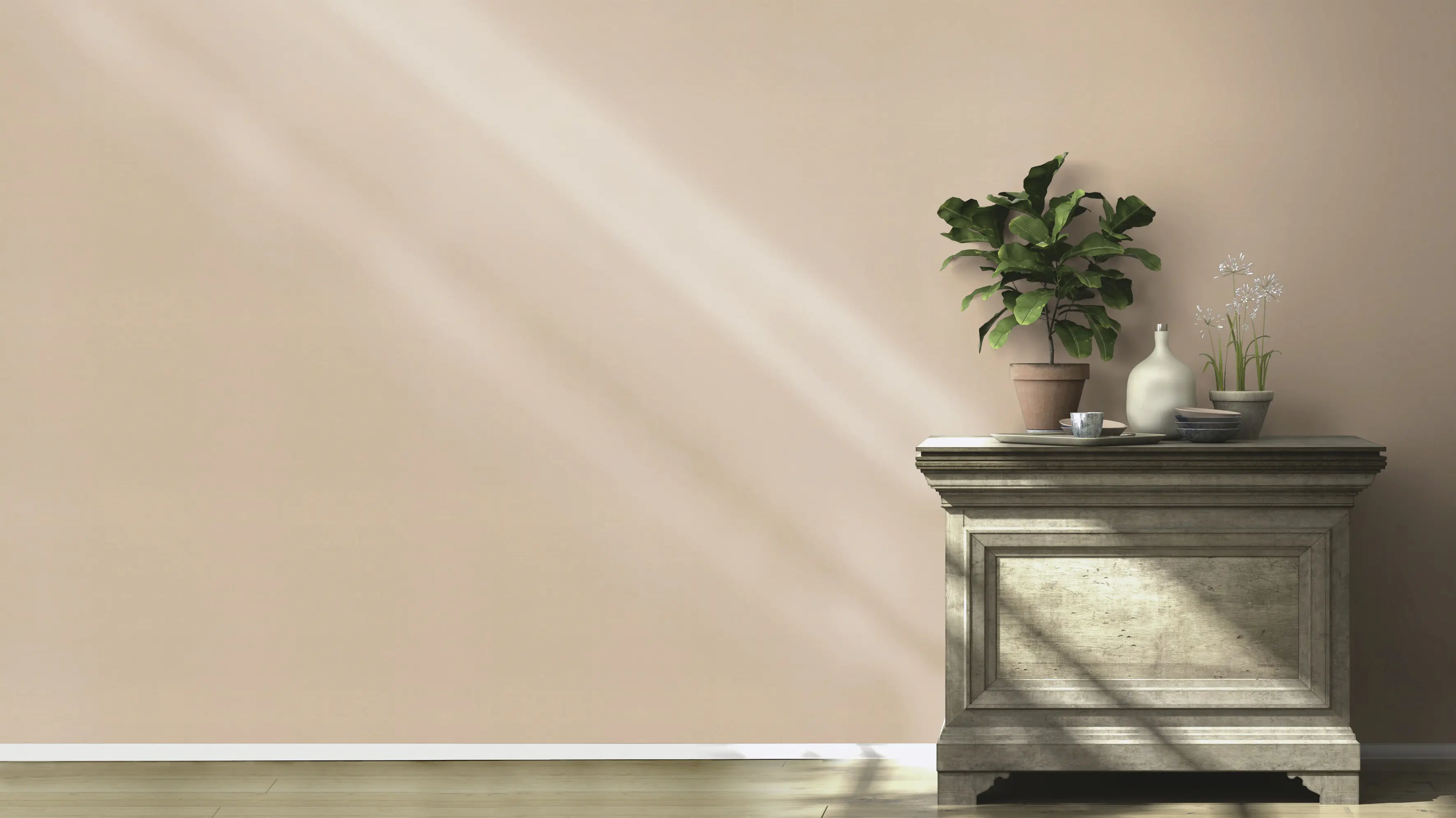 Rasch Vliestapete 687576 Tropical house uni orange, 10,05 x 053 m