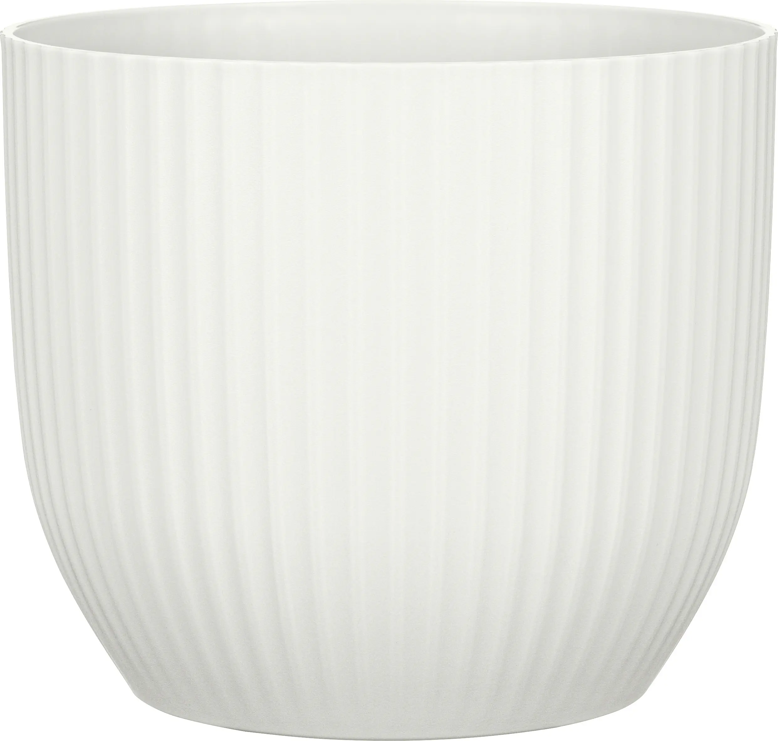 Scheurich Blumentopf Kunststoff Ø 14,6 x 13 cm chalk white