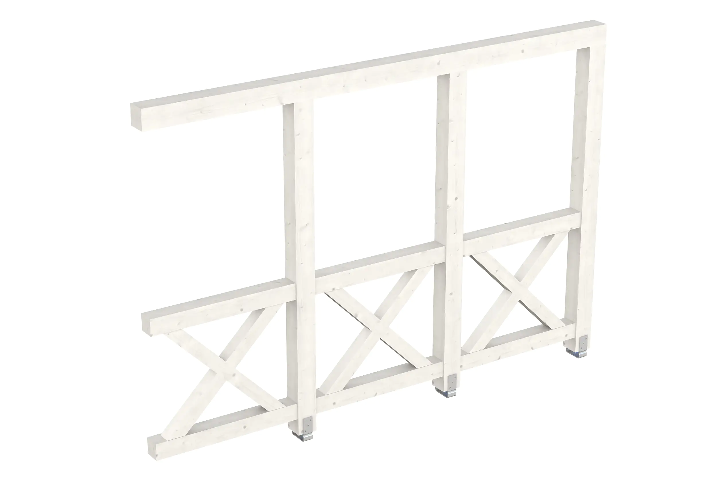 SKAN HOLZ Seitenwand Andreaskreuz (Wandanbau) 305 x 210 cm Fichte