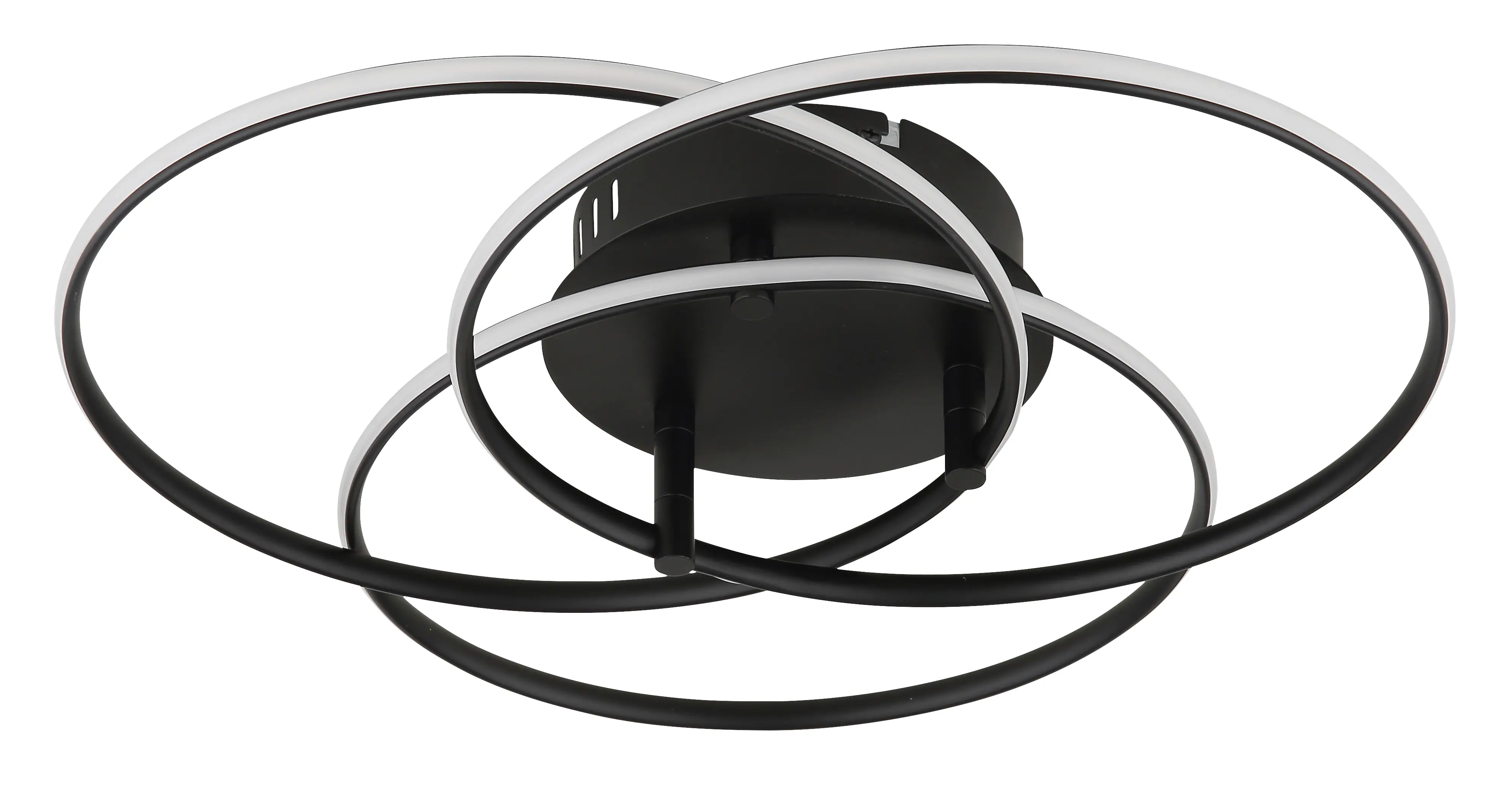 Globo Deckenleuchte Kombos Ø 45,6 x 9,4 cm schwarz warmweiß