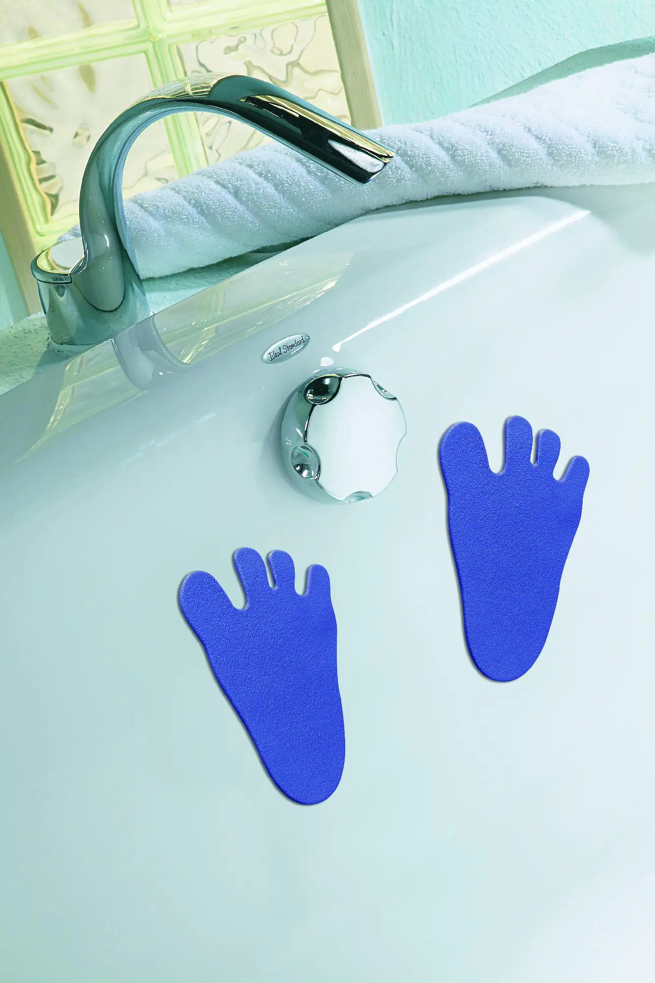Kleine Wolke Badezimmer-Dekoset Minis Fuß 6-teilig, blau