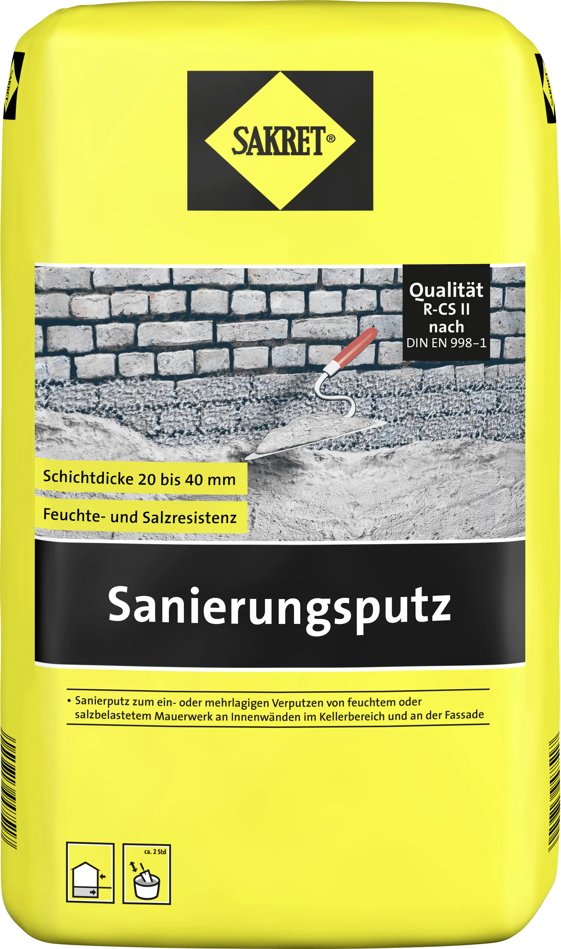 Sakret Sanierungsputz 25 kg Sack Sakret Sanierungsputz 25 kg Sack
