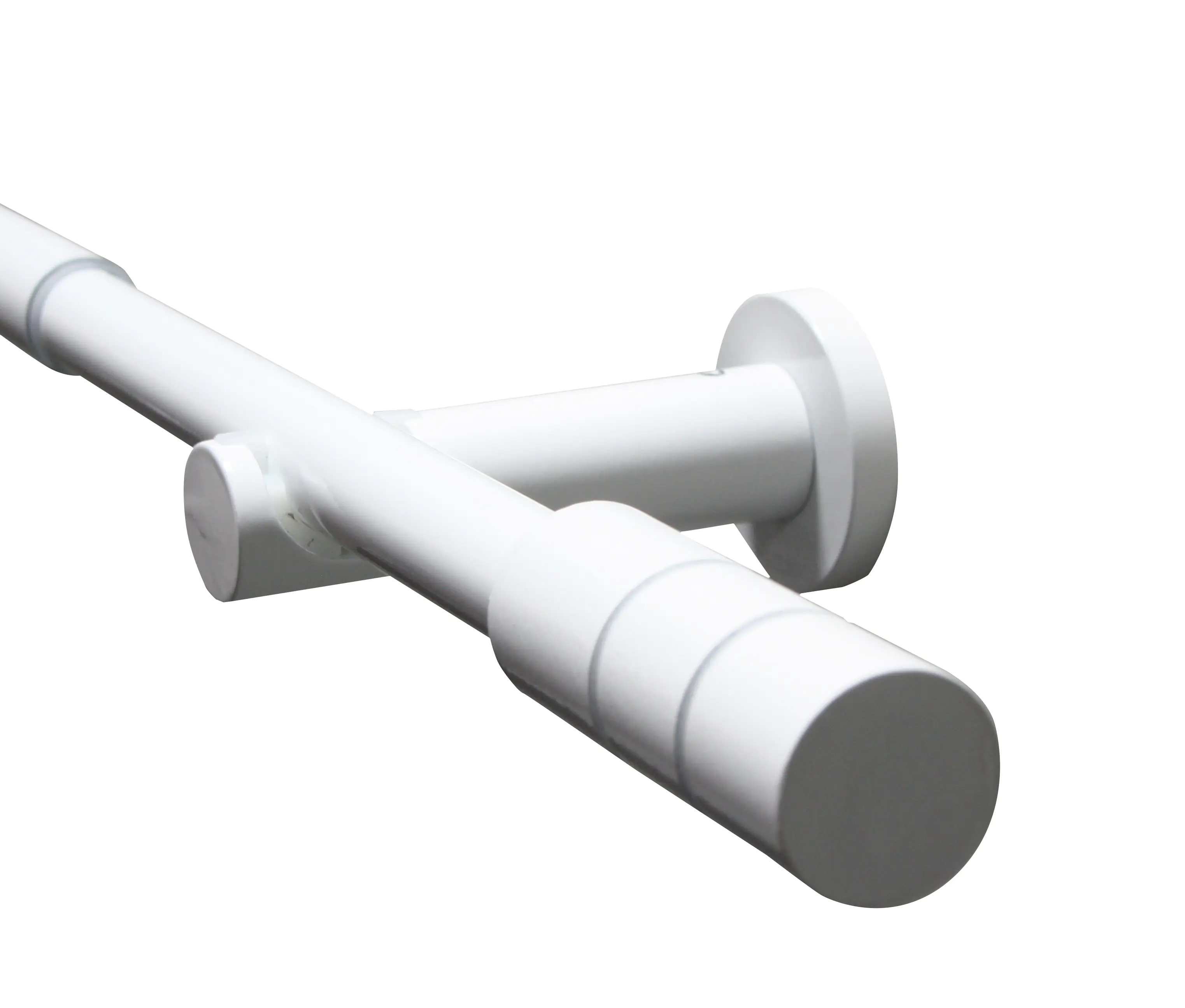 Gardinia Gardinenstangen-Set Kreta 1-Lauf Ø 16-19 mm weiß 120 cm - 210 cm