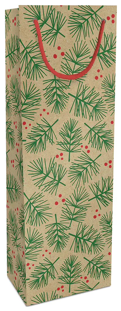 Braun & Company Geschenktasche Recycling Weihnachtszweig 12 x 36 x 10 cm