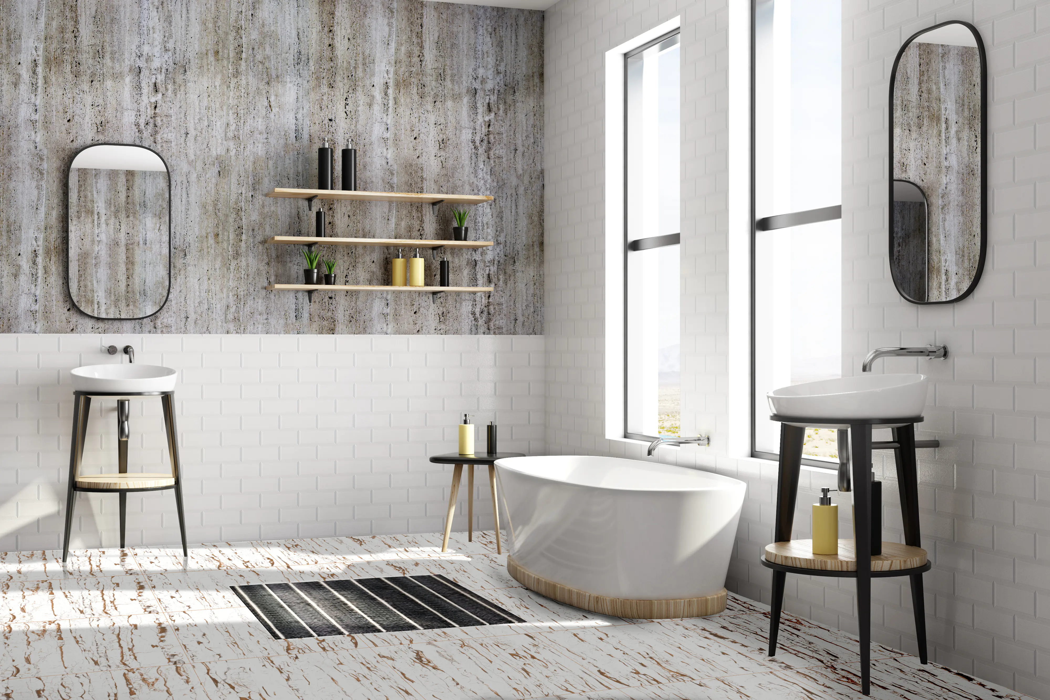 Bodenfliese Feinsteinzeug Vegas Bianco 60 x 60 cm weiß