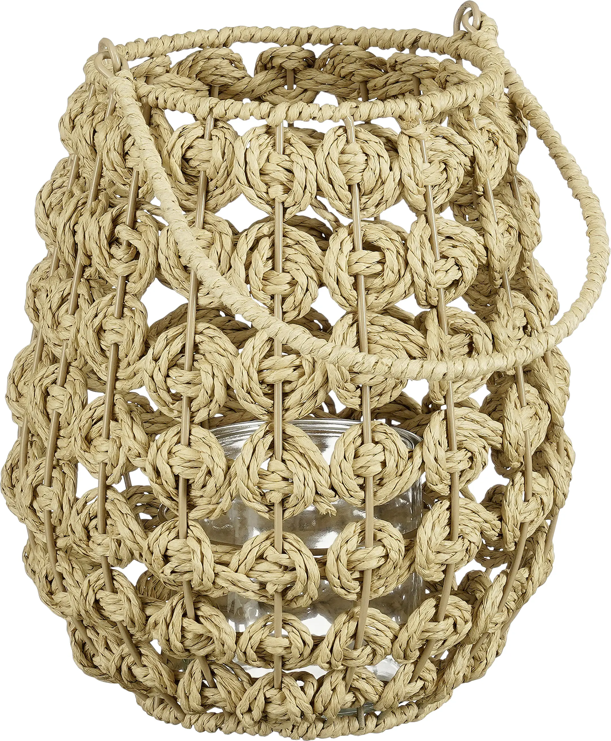 Mica Decorations Laterne Yodi paper 25 x 23,5 cm braun