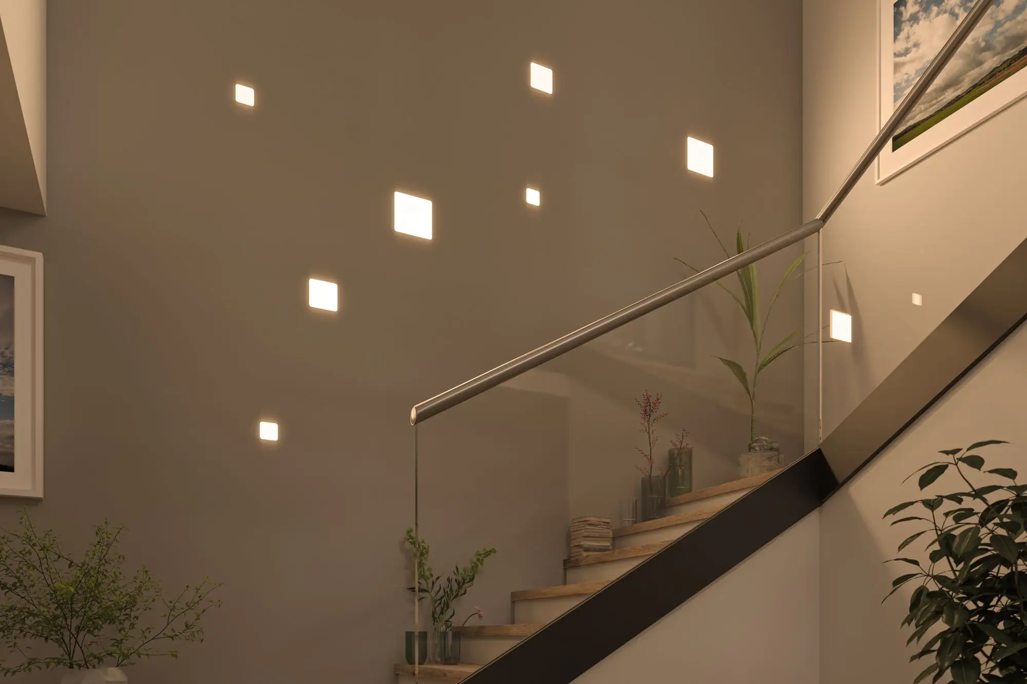 Paulmann Einbauleuchte LED Veluna Varifit eckig 7,5 cm 4,5 W satin