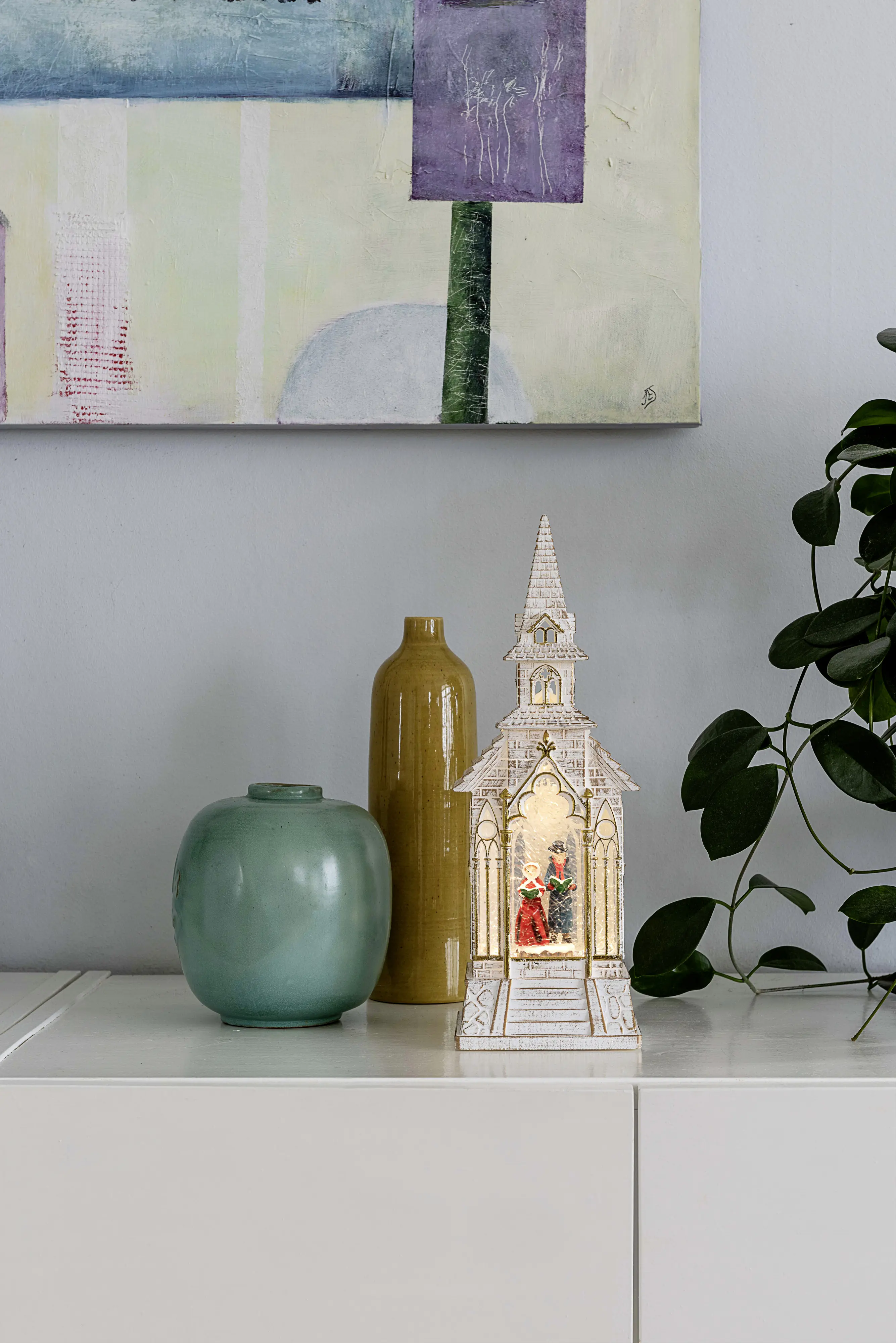 Konstsmide LED weiße Kirche 11,5 x 11 x 33 cm