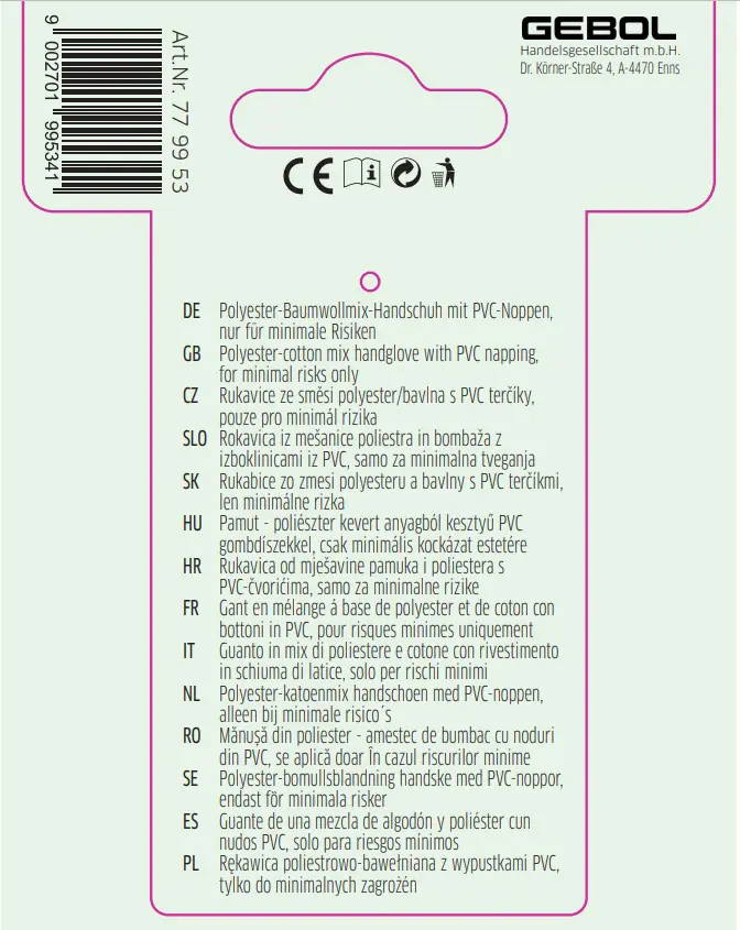 Handschuh Tommi Mandel Größe: XL