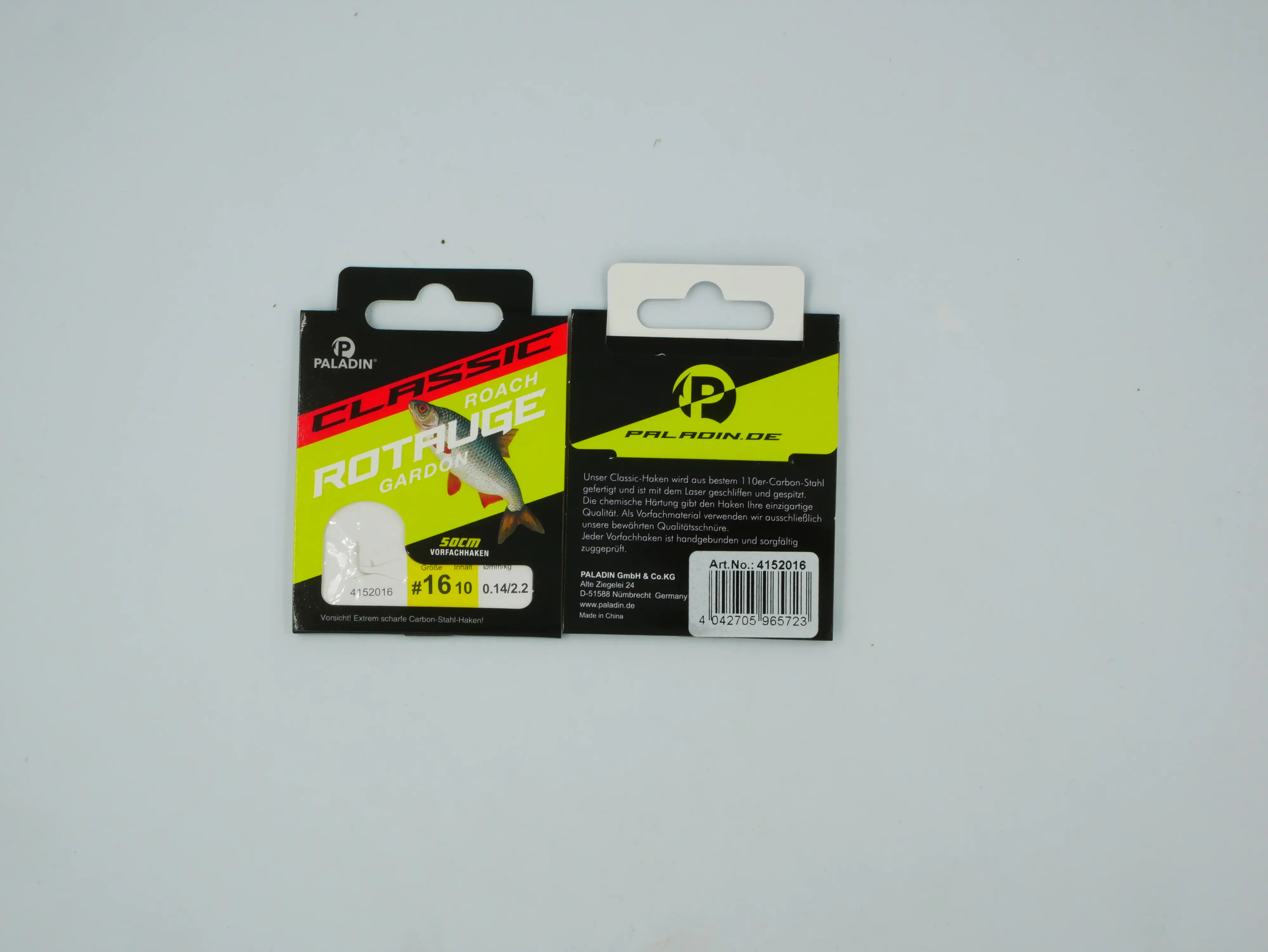 Paladin Rotaugenhaken gebunden Größe 16 50 cm 10 Stück nickel