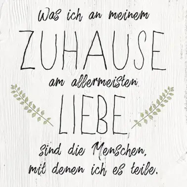 4251050569610 Deco-Canvas Bild - Zuhause 35 x 35 cm