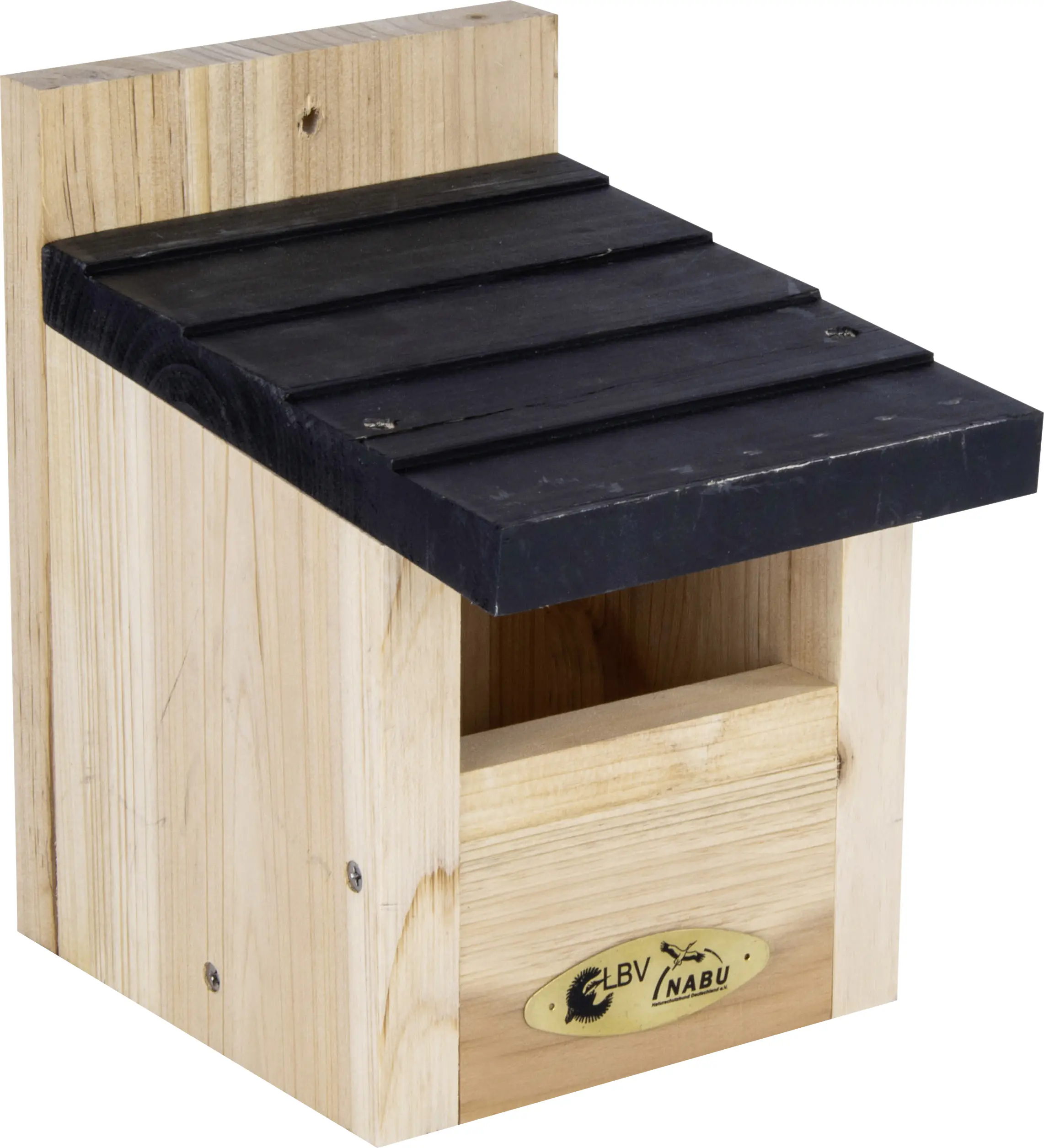 CJ Wildlife Nistkasten Viborg Zdernholz natur/schwarz LxBxH: 14x19,9x23,3 cm