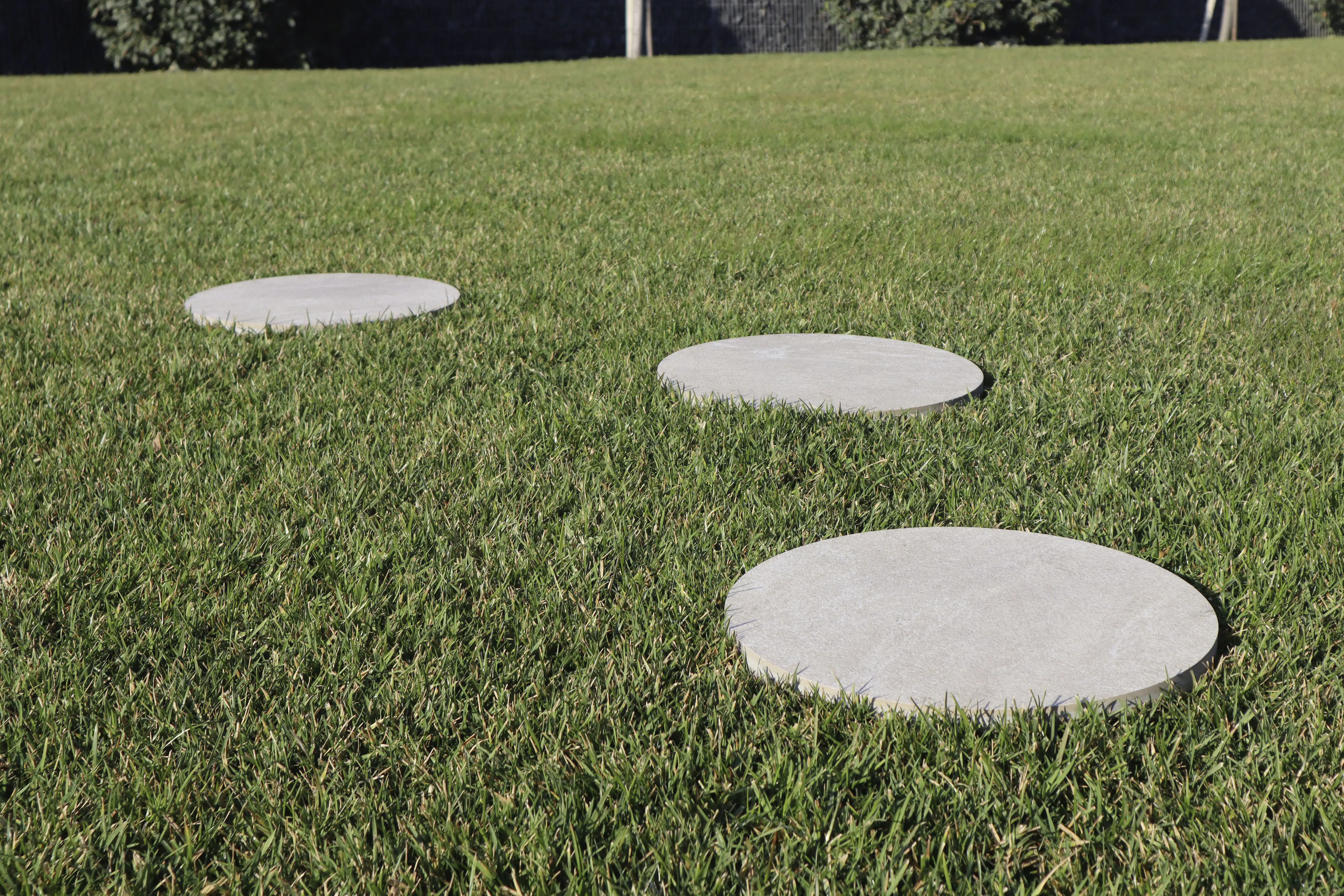 Trittstein Stone Gres Ø 37,5 cm grau/beige