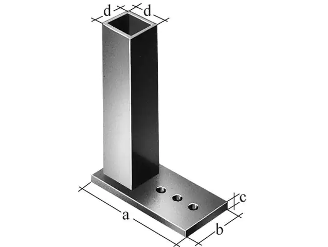 Alberts Universalpfosten 95 cm, 30 x 30 mm, feuerverzinkt
