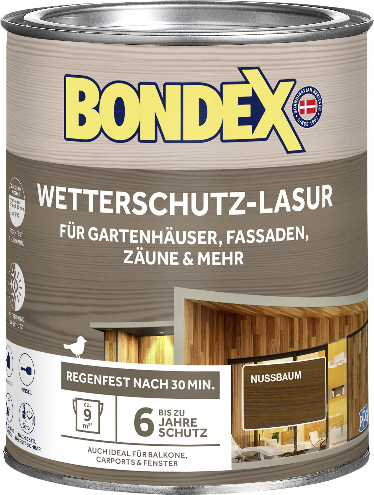 Bondex Wetterschutzlasur 0,75 L nussbaum 