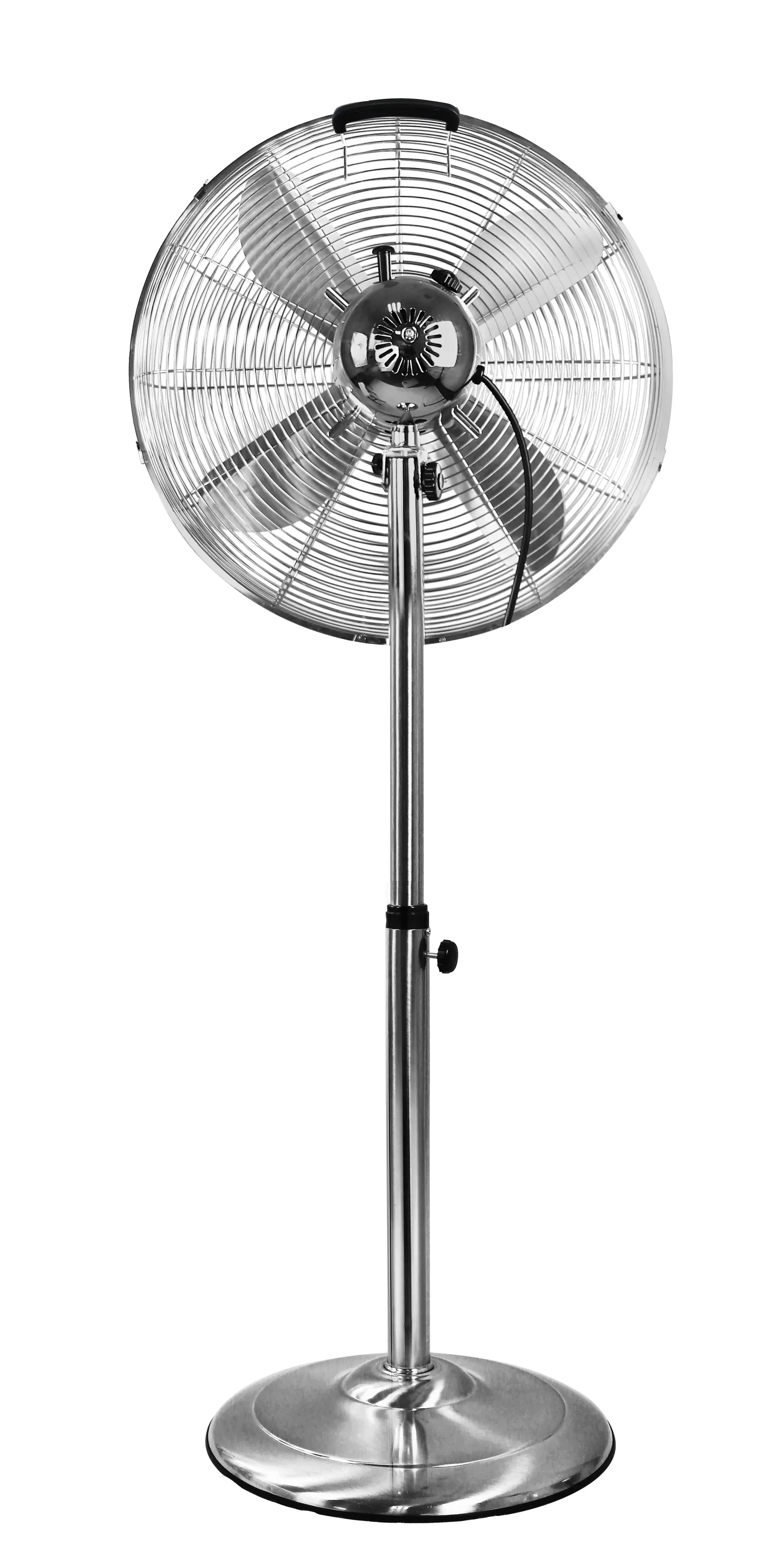 Primaster Standventilator mit 3 Stufen Ø 40 cm verstellbar 91 - 128 cm verchromt