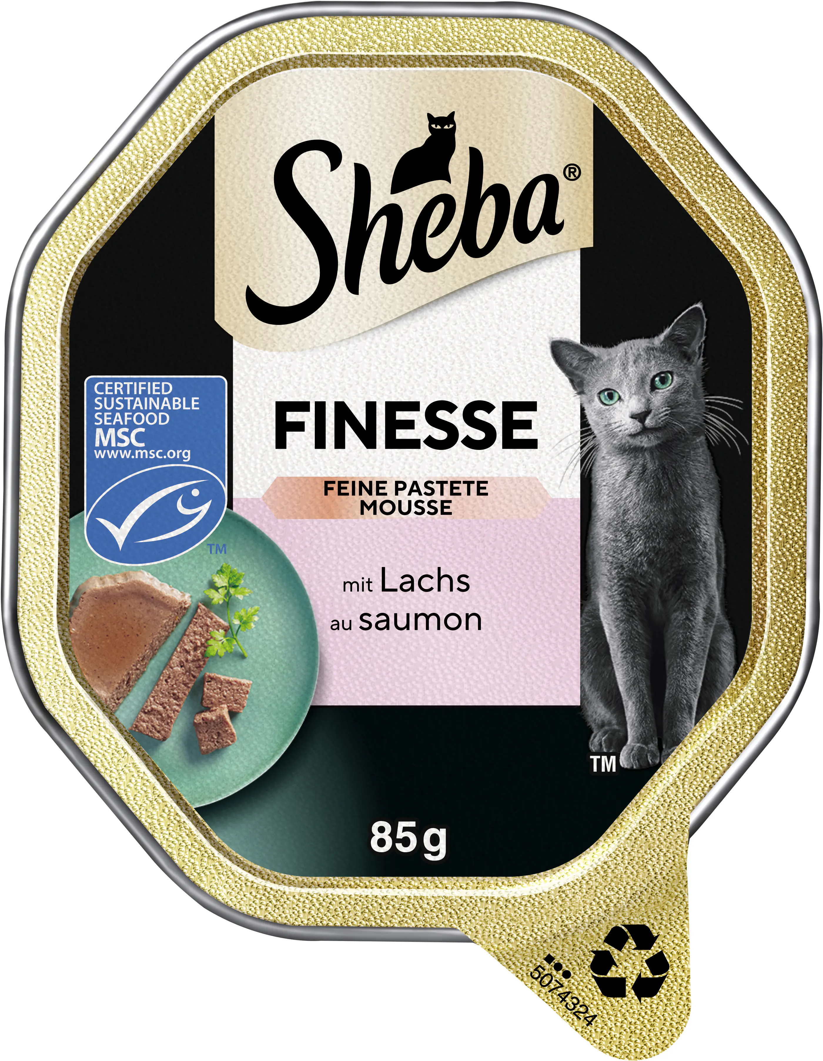 Sheba Finesse Feine Pastete mit Lachs Katzenfutter 85g Sheba Finesse Feine Pastete mit Lachs Katzenfutter 85g