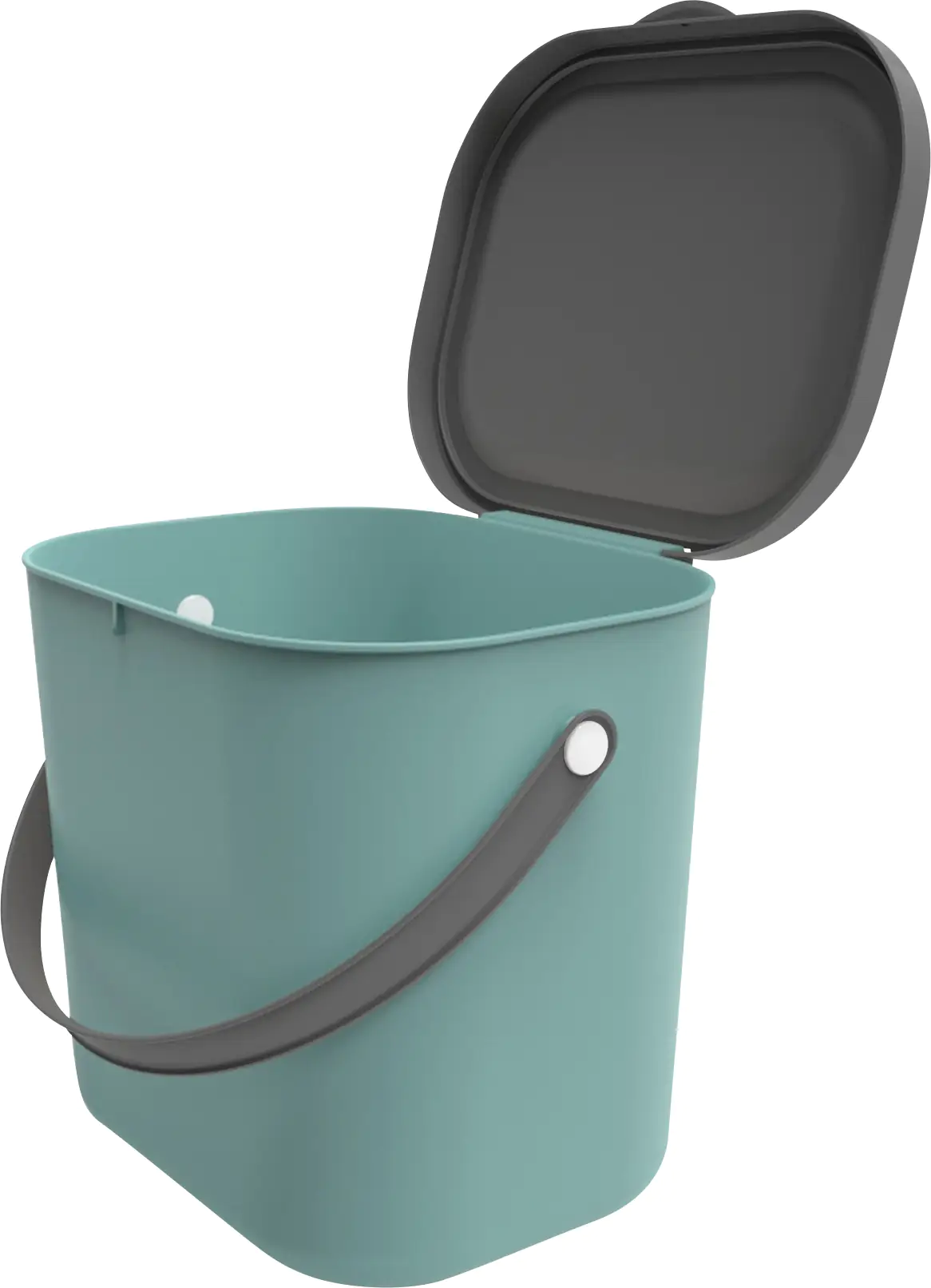 7610859212160_2191930 Rotho Mülltrennungssystem Albula 6 L mistletoe green Recyclingbehälter
