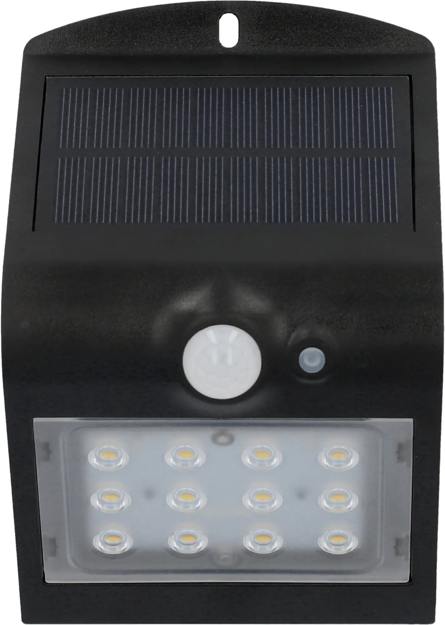 UniTec LED Solar-Wandleuchte schwarz mit Bewegungsmelder 1,5 W 220 lm UniTec LED Solar-Wandleuchte schwarz mit Bewegungsmelder 1,5 W 220 lm