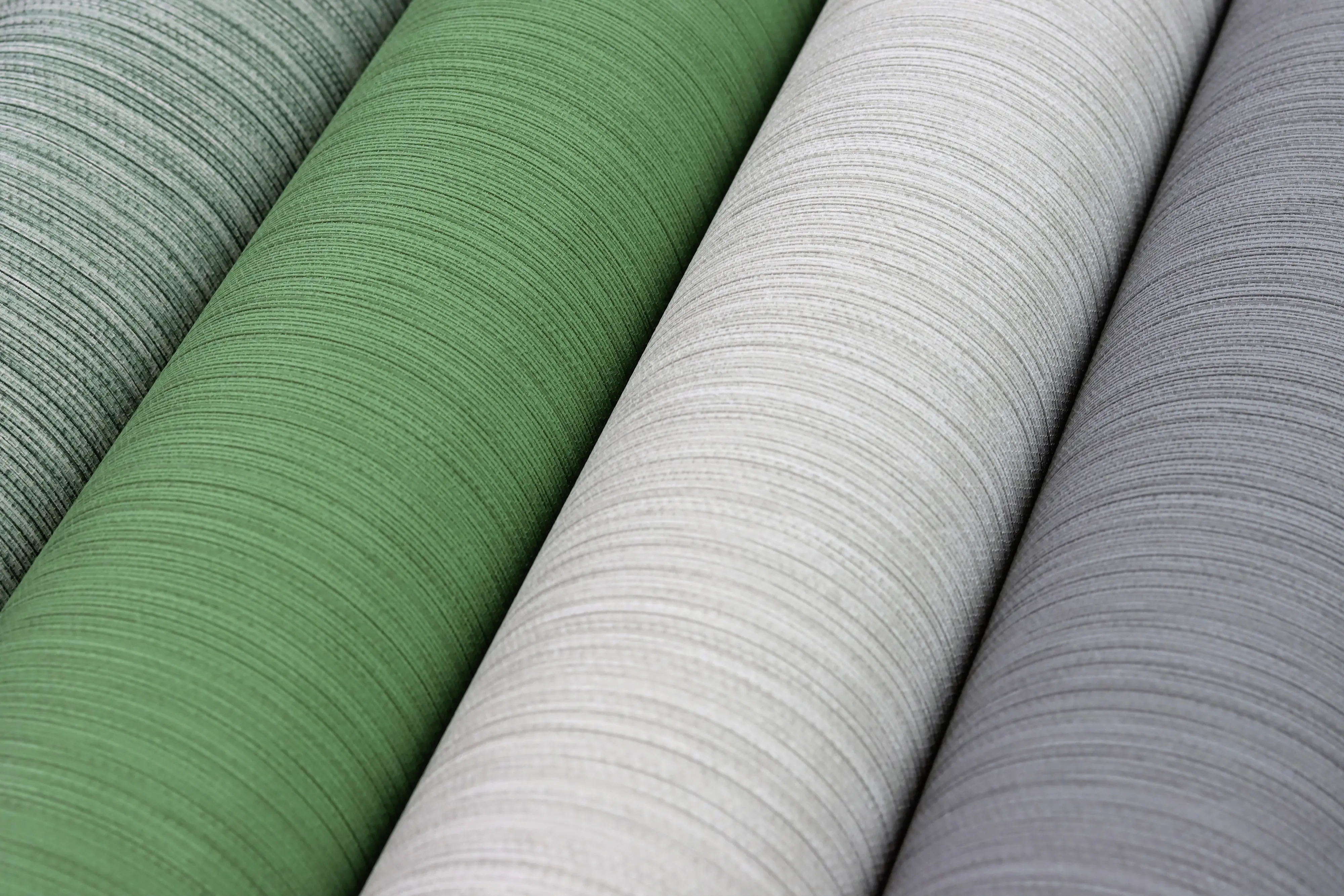 Rasch Vliestapete 537666 Grün-Graugrün Uni 10,05 m x 0,53 m