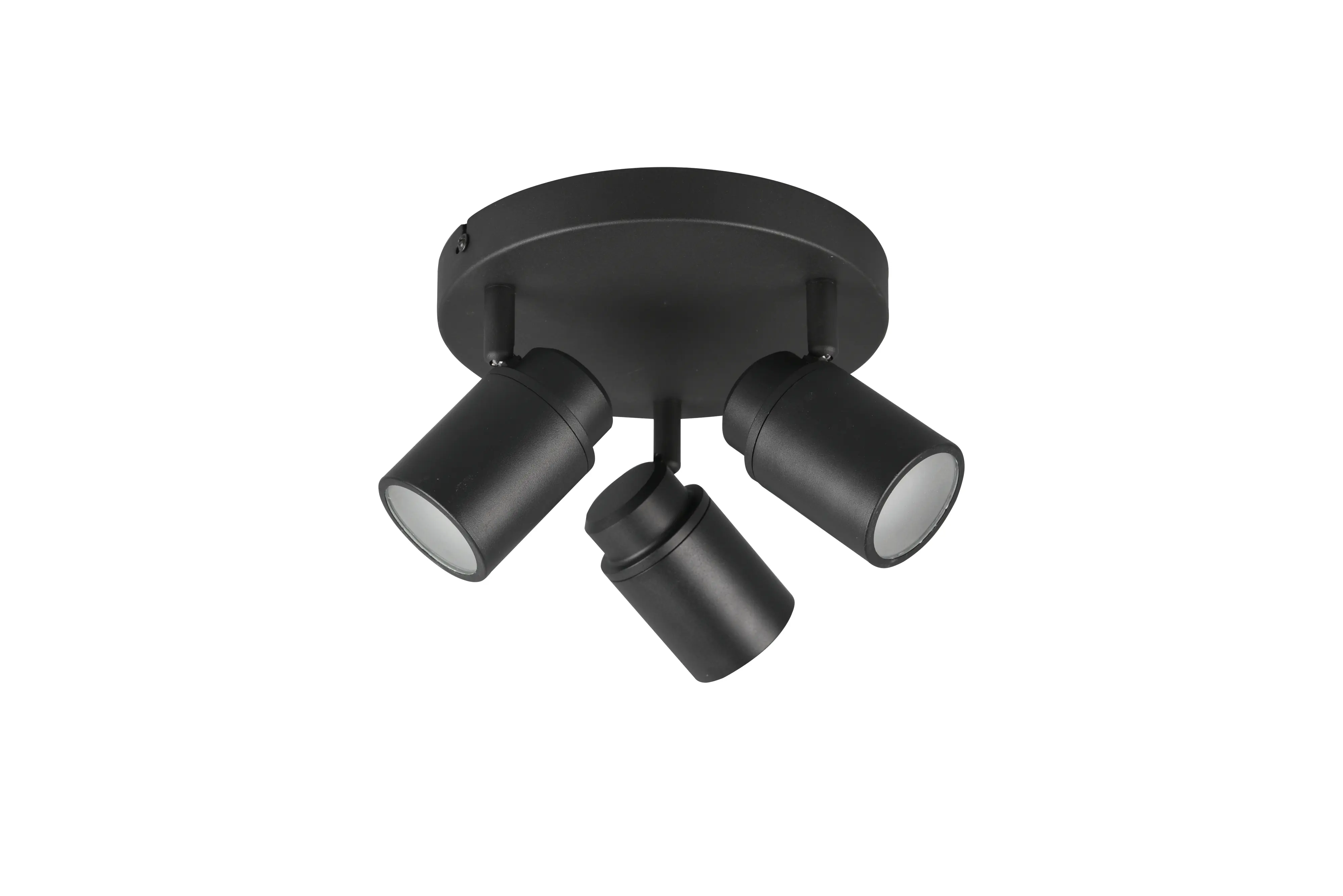 Trio Deckenstrahler 3er Spot Angelo 20x15,5 cm schwarz matt