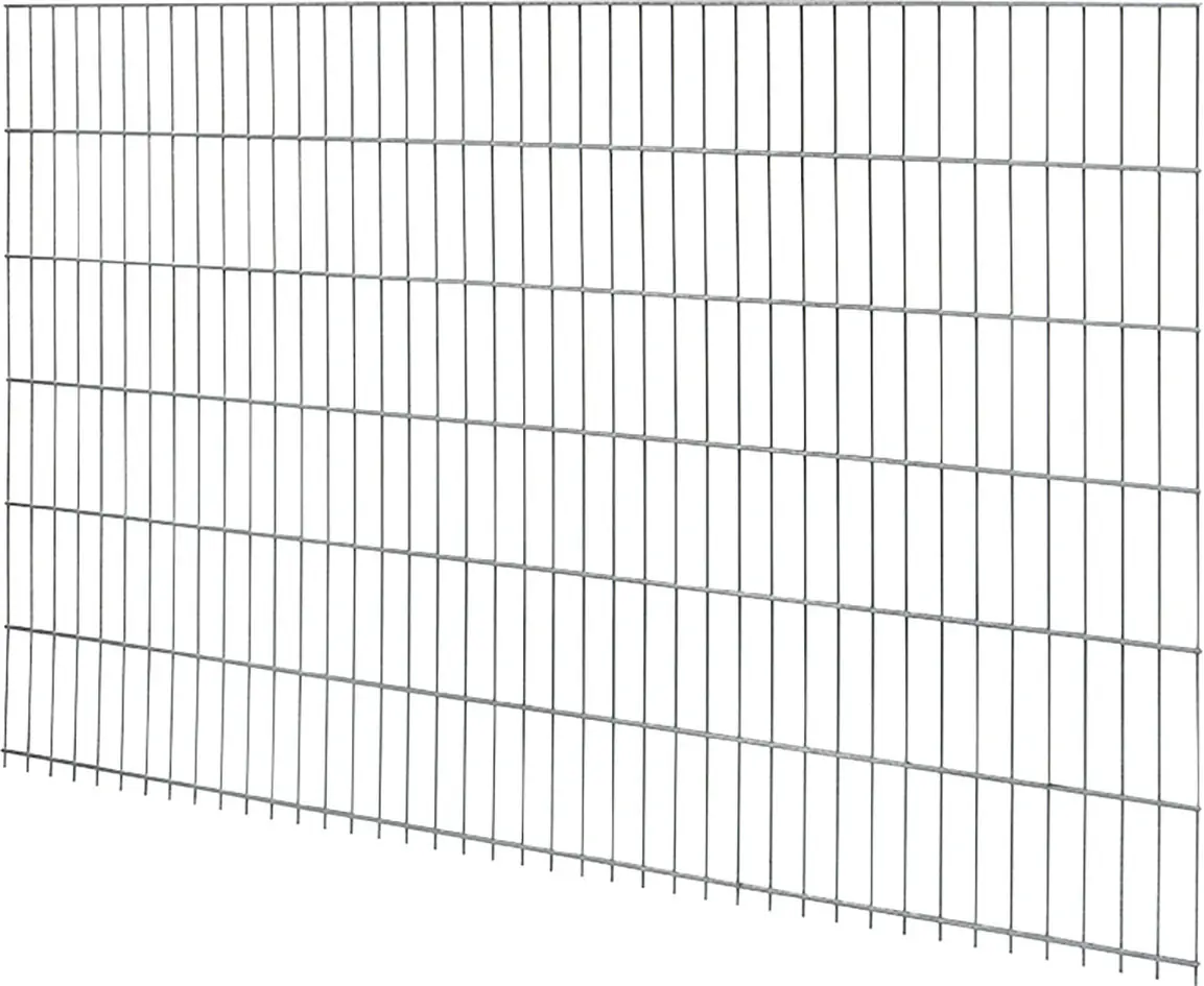 Floraworld Doppelstabmatte-Zaun Comfort 201 x 123 cm feuerverzinkt