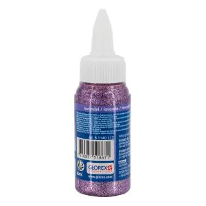Glorex Glitterglue Flasche lavendel 60 ml