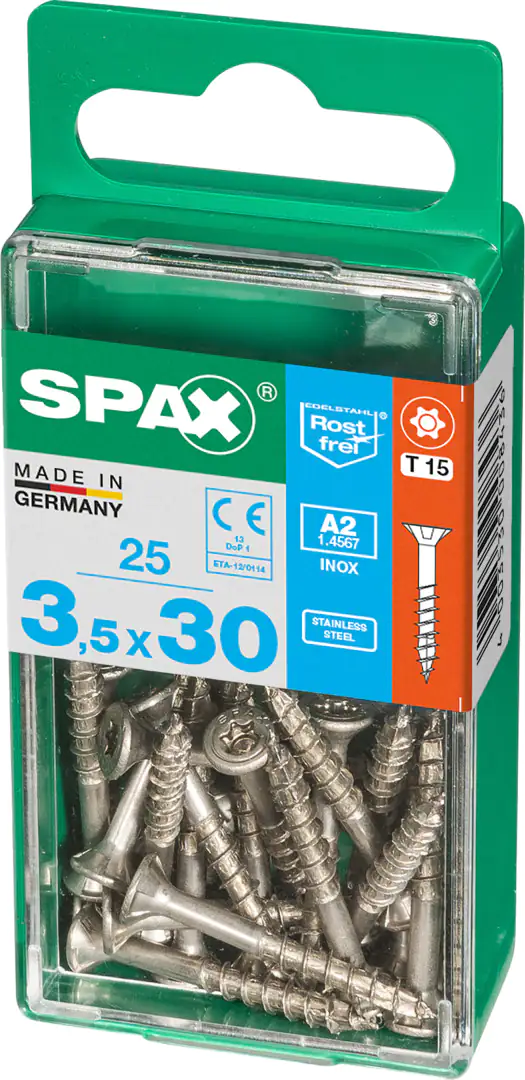 Spax Universalschrauben 3.5 x 30 mm TX 15 - 25 Stk.
