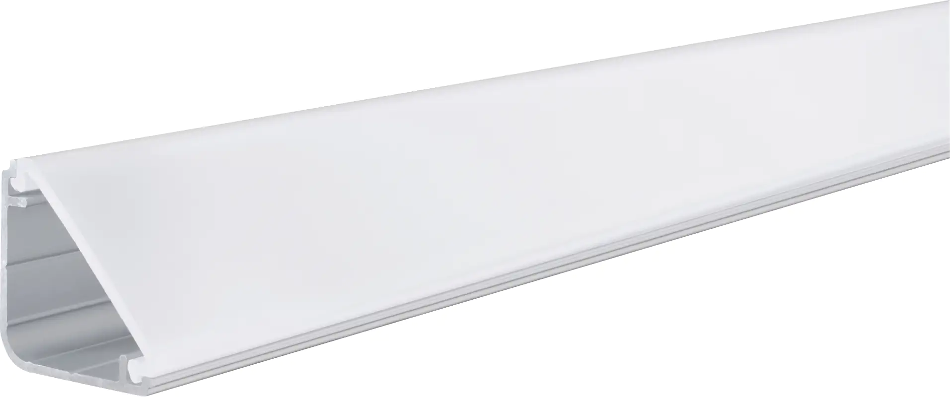 4000870702611 Paulmann Delta Profil mit Diffusor 2 m Alu eloxiert Satin Alu/Kunststoff