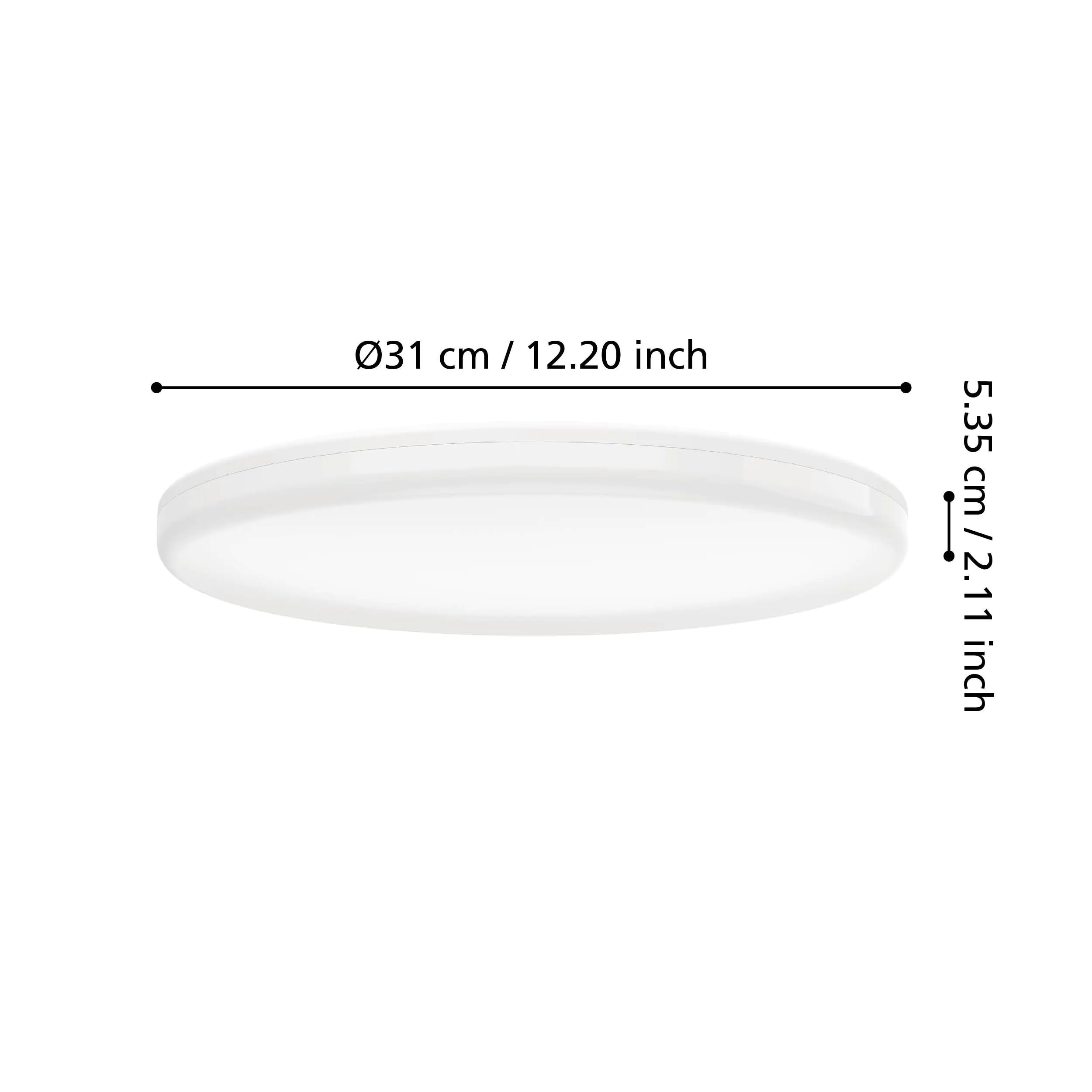 Eglo LED Deckenleuchte Castagneto 20W, 2500 lm, 2700K, weiß, Kunststoff Eglo LED Deckenleuchte Castagneto 20W, 2500 lm, 2700K, weiß, Kunststoff