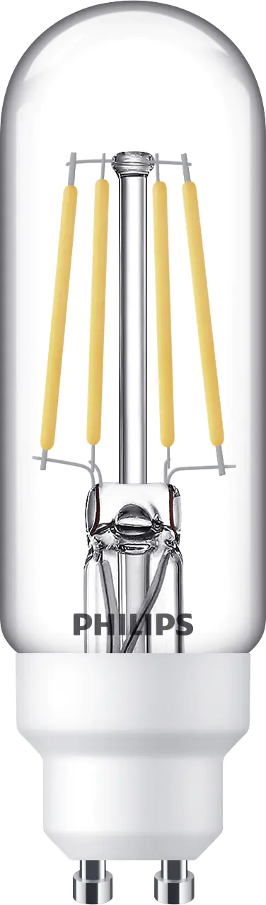 Philips LED-Leuchtmittel Filament Stabform T30 GU10, 4,5W warmweiß