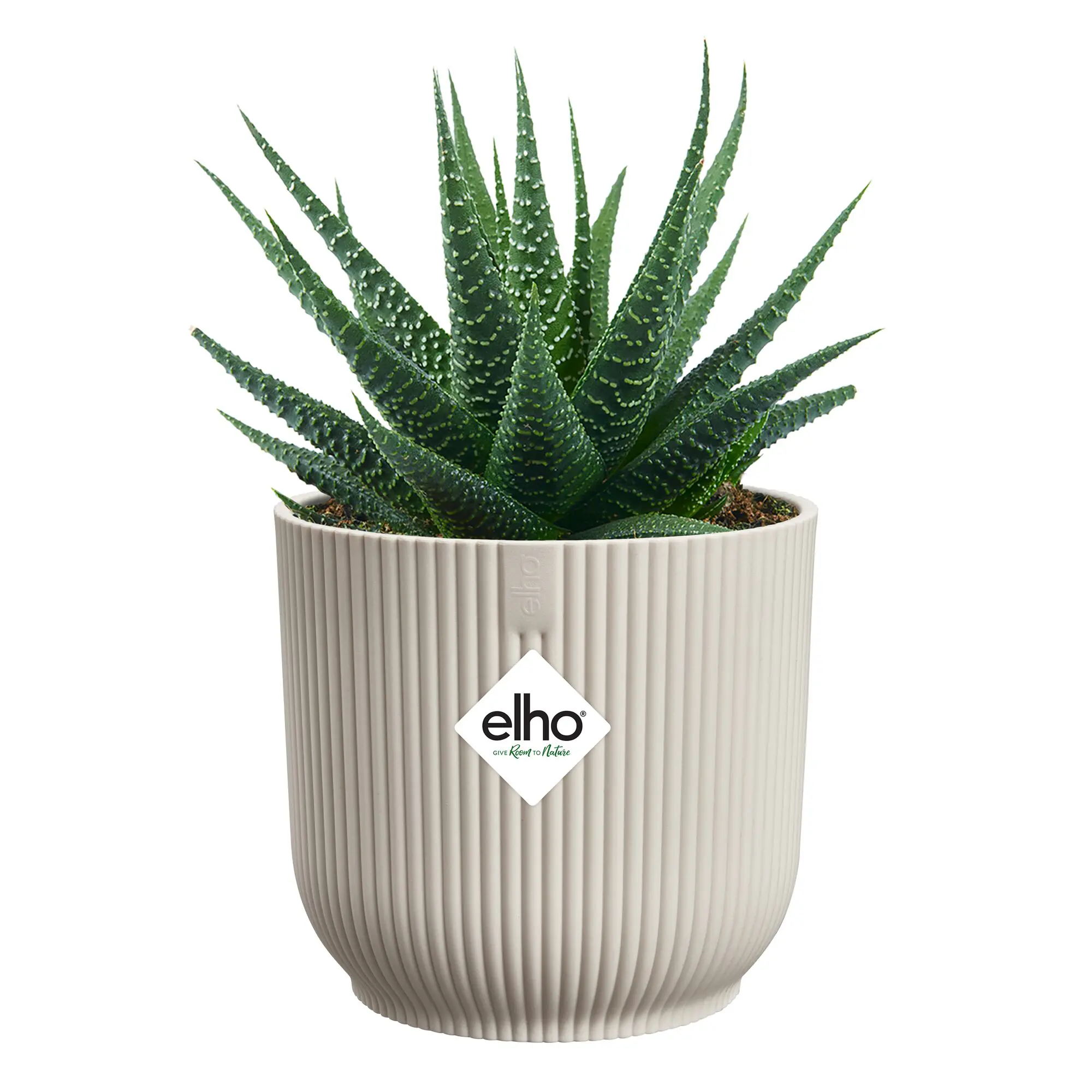 Elho Blumentopf Vibes Fold Kunststoff seidenweiß Ø 11 x 11 cm