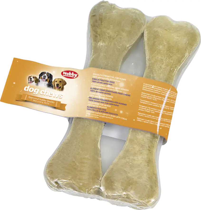 Nobby Kauknochen gepresst 2er Pack 16,5 cm 100 g